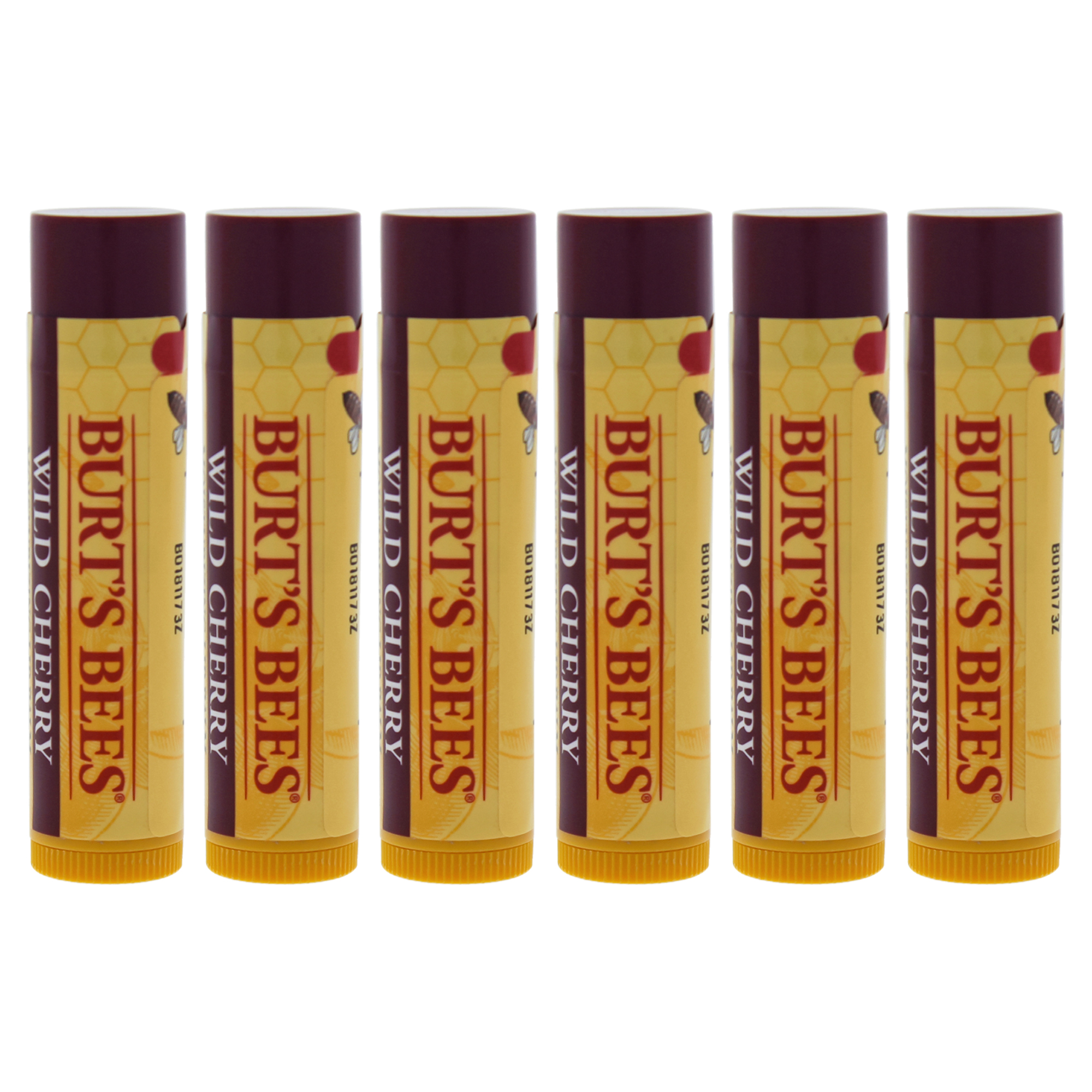 Foto 2 | Bálsamo Labial Hidratante Burts Bees Wild Cherry  Paquete De 6 - Venta Internacional.