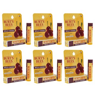 Foto 3 | Bálsamo Labial Hidratante Burts Bees Wild Cherry Paquete De 6 - Venta Internacional.