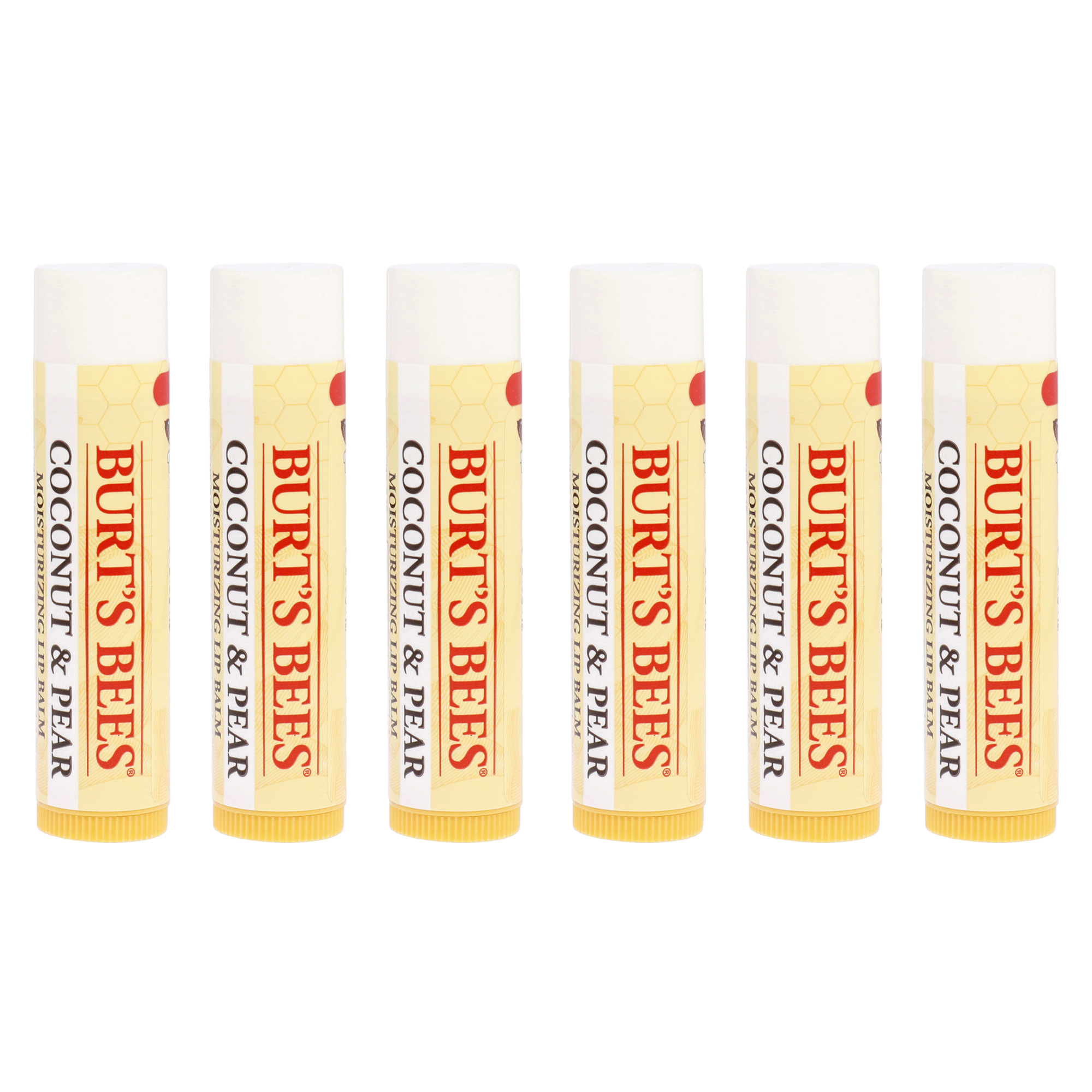 Foto 2 | Bálsamo Labial Burts Bees Hidratante De Coco Y Pera X6 - Venta Internacional.