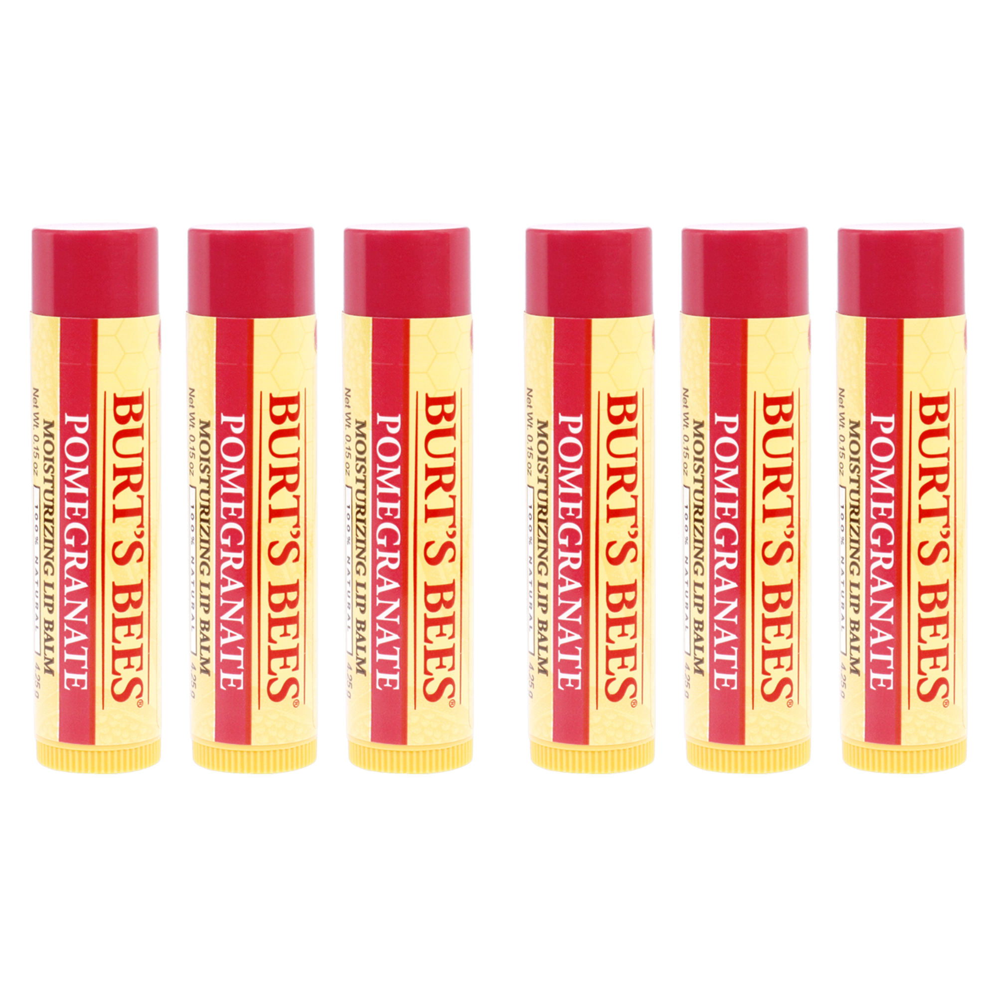 Foto 3 pulgar | Bálsamo Labial Burts Bees Pomegranate Hidratante  Paquete De 6 - Venta Internacional.