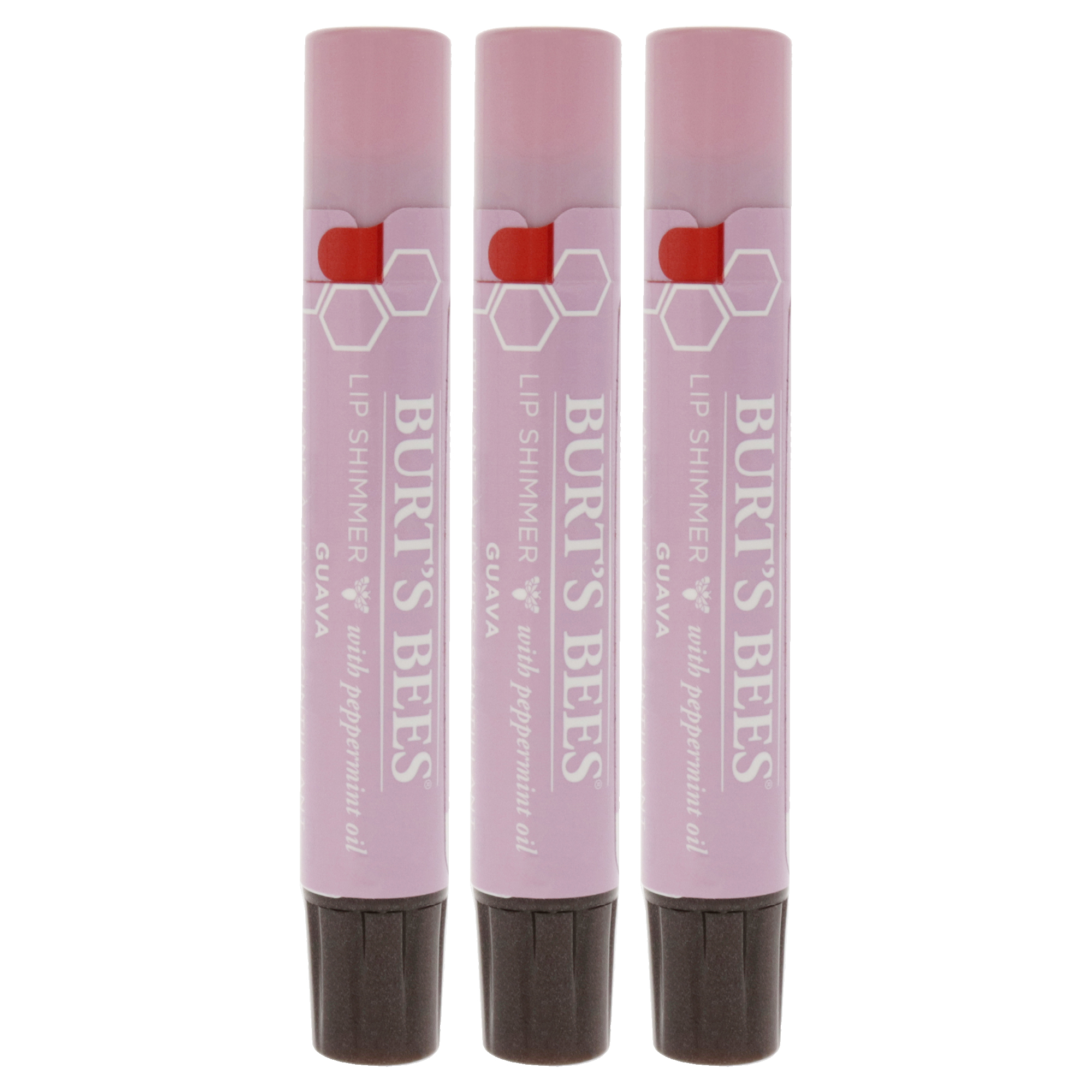 Foto 2 pulgar | Lip Shimmer Burts Bees Guayaba  Paquete De 3 - Venta Internacional.