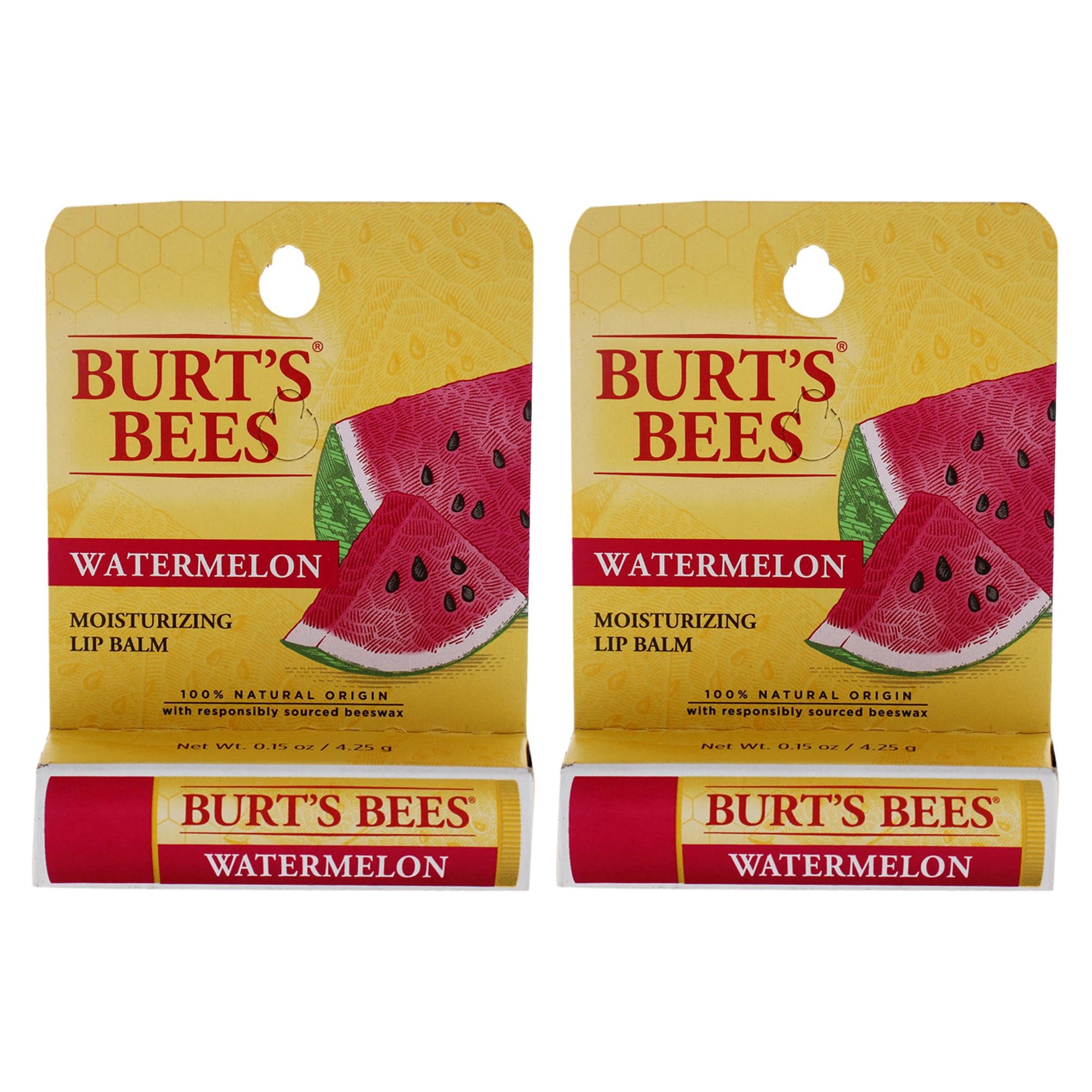Bálsamo Labial Burt's Bees  Crema Hidratante De Sandía  4 25 Ml  Paquete De 2 - Venta Internacional.