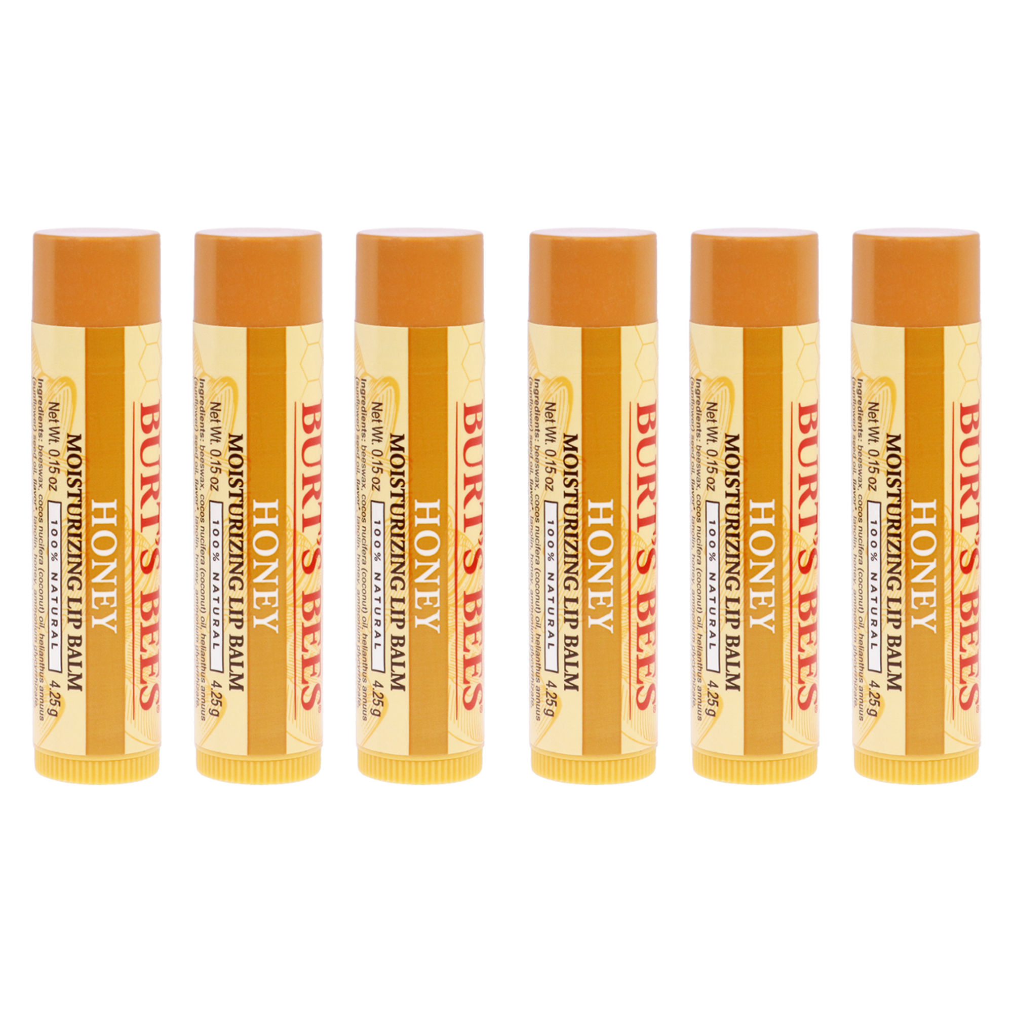 Bálsamo Labial Burts Bees Honey Hidratante En Blíster  Paquete De 6 - Venta Internacional.