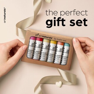 Foto 2 | Set De Regalo De Bálsamo Labial Artnaturals Cera De Abejas Orgánica Con Aloe Y Aceites - Venta Internacional.