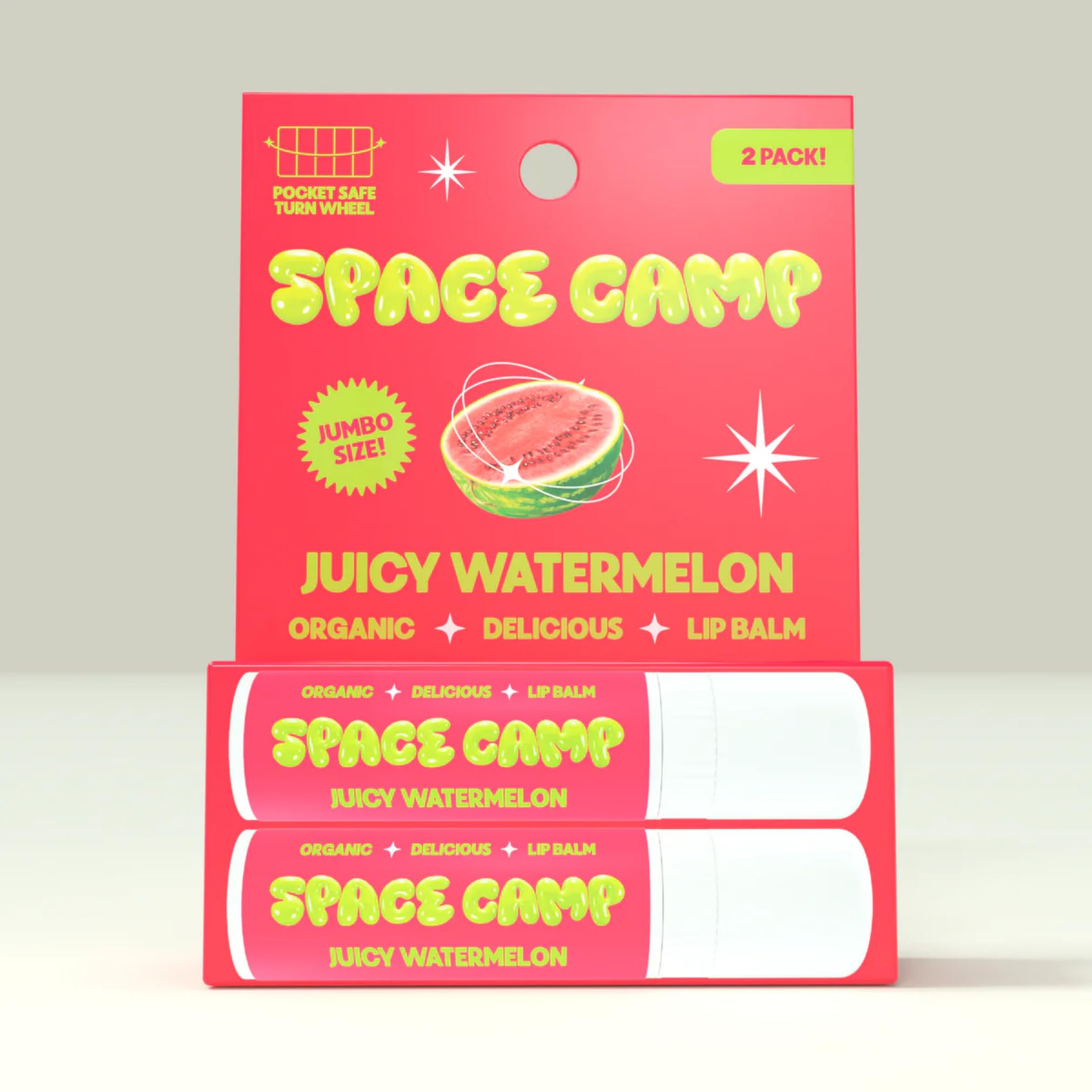 Foto 3 pulgar | Bálsamo Labial Space Camp Wellness Jumbo Juicy Watermelon Organic - Venta Internacional.