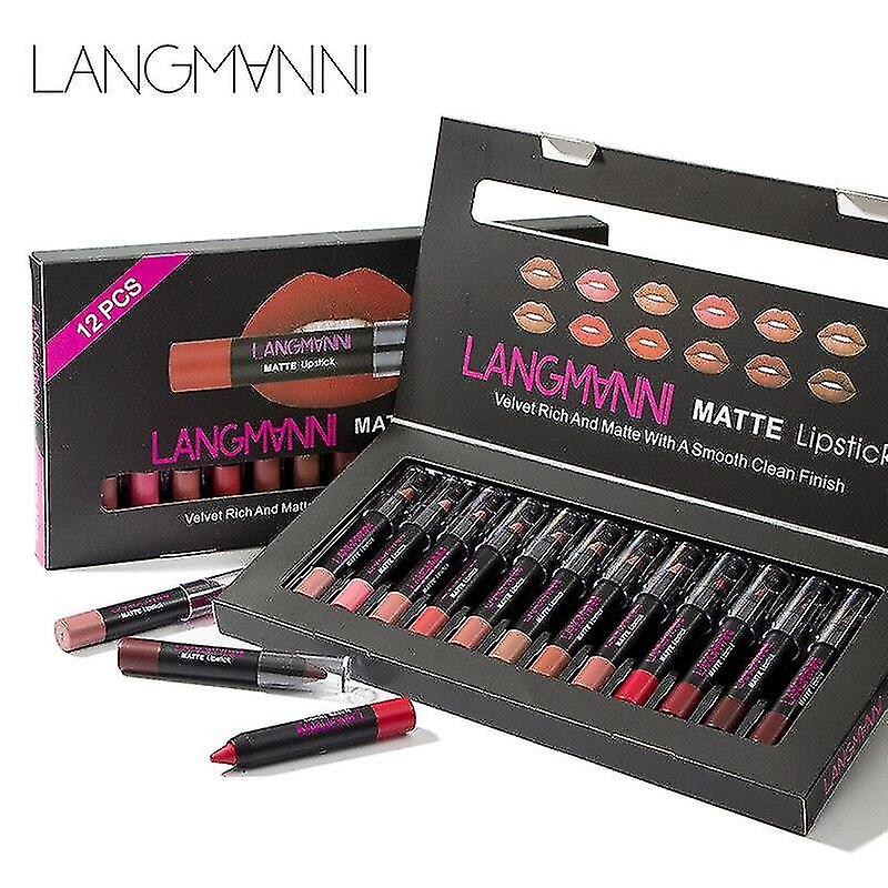 Foto 4 pulgar | Set De Maquillaje  Bases Y Correctores  12 Unidades  Lápiz Labial Impermeable - Venta Internacional.