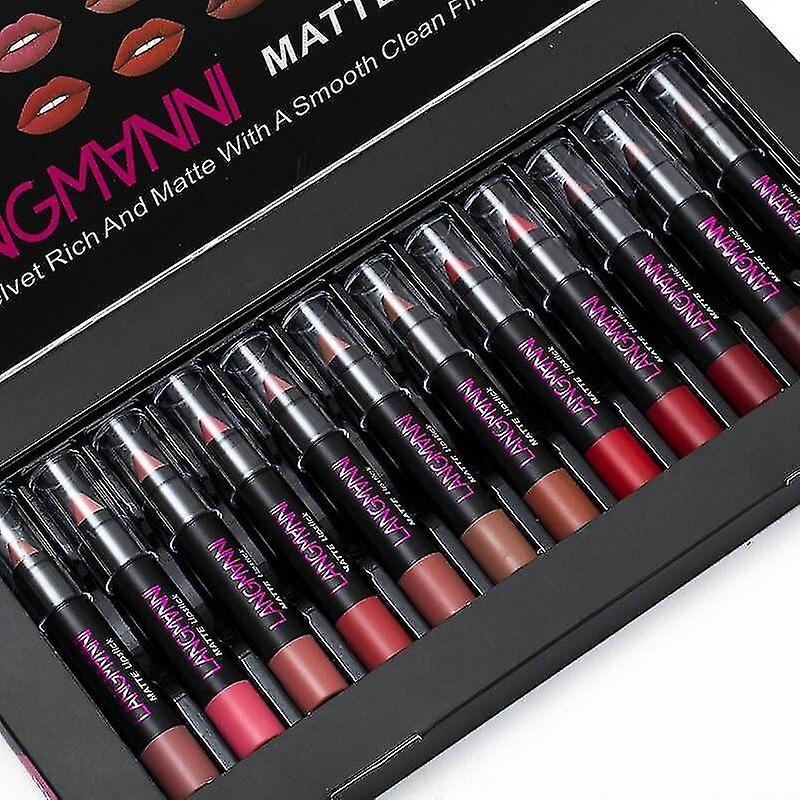Foto 5 pulgar | Set De Maquillaje  Bases Y Correctores  12 Unidades  Lápiz Labial Impermeable - Venta Internacional.