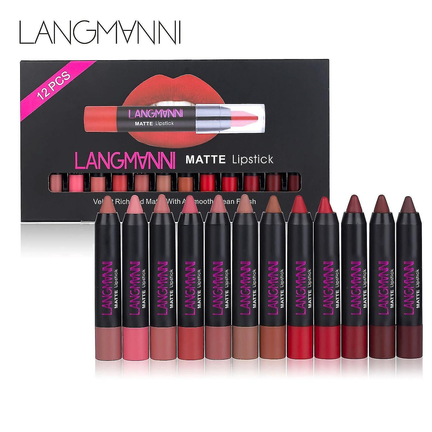 Foto 6 pulgar | Set De Maquillaje  Bases Y Correctores  12 Unidades  Lápiz Labial Impermeable - Venta Internacional.