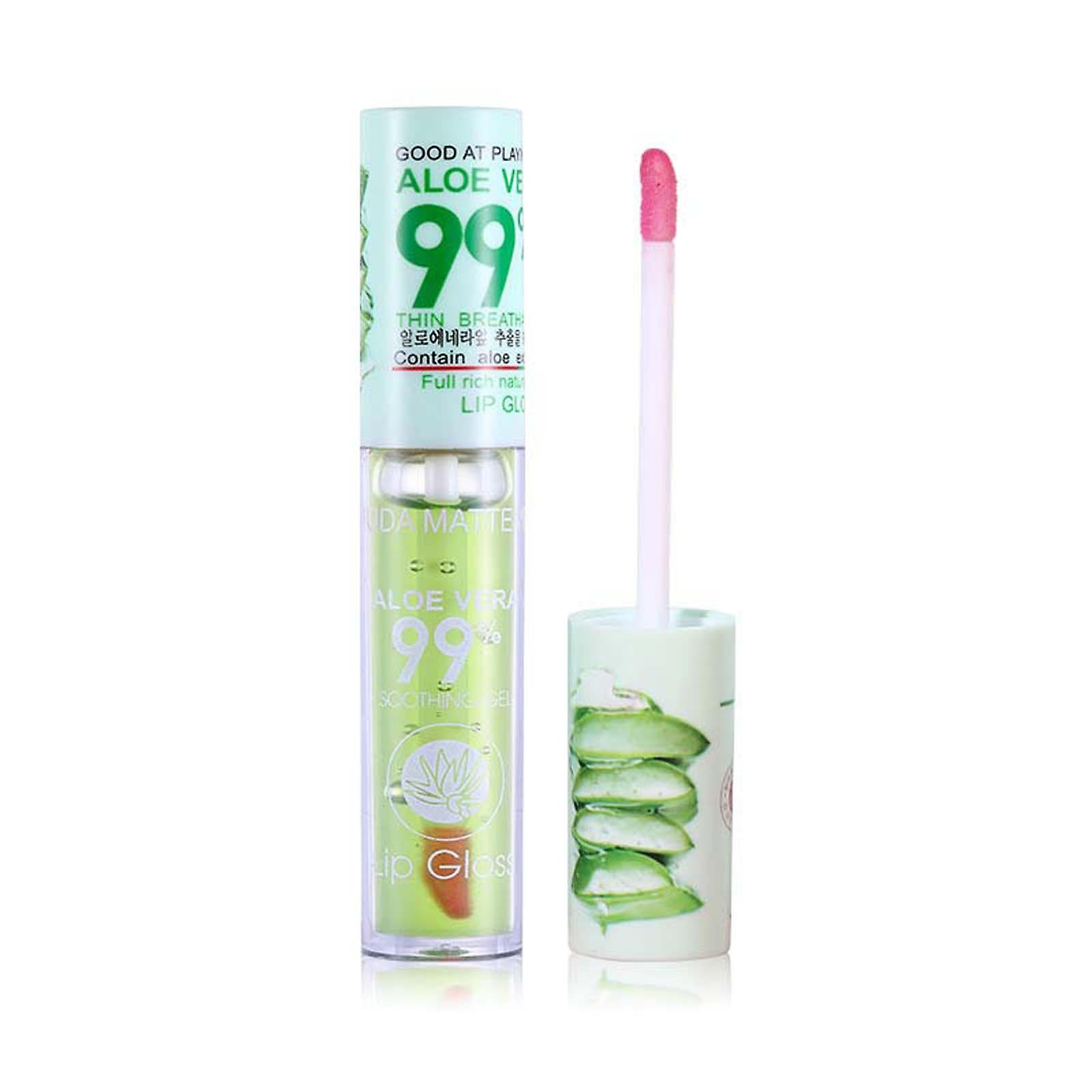 Foto 2 pulgar | Lápiz Labial Huoguo Aloe Vera Con Brillo Hidratante Que Cambia De Color - Venta Internacional.