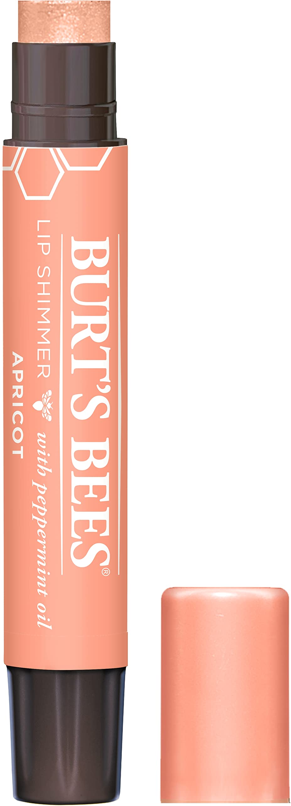 Bálsamo Labial Burt's Bees Hidratante Lip Shimmer Albaricoque 2.6 Ml - Venta Internacional. $395