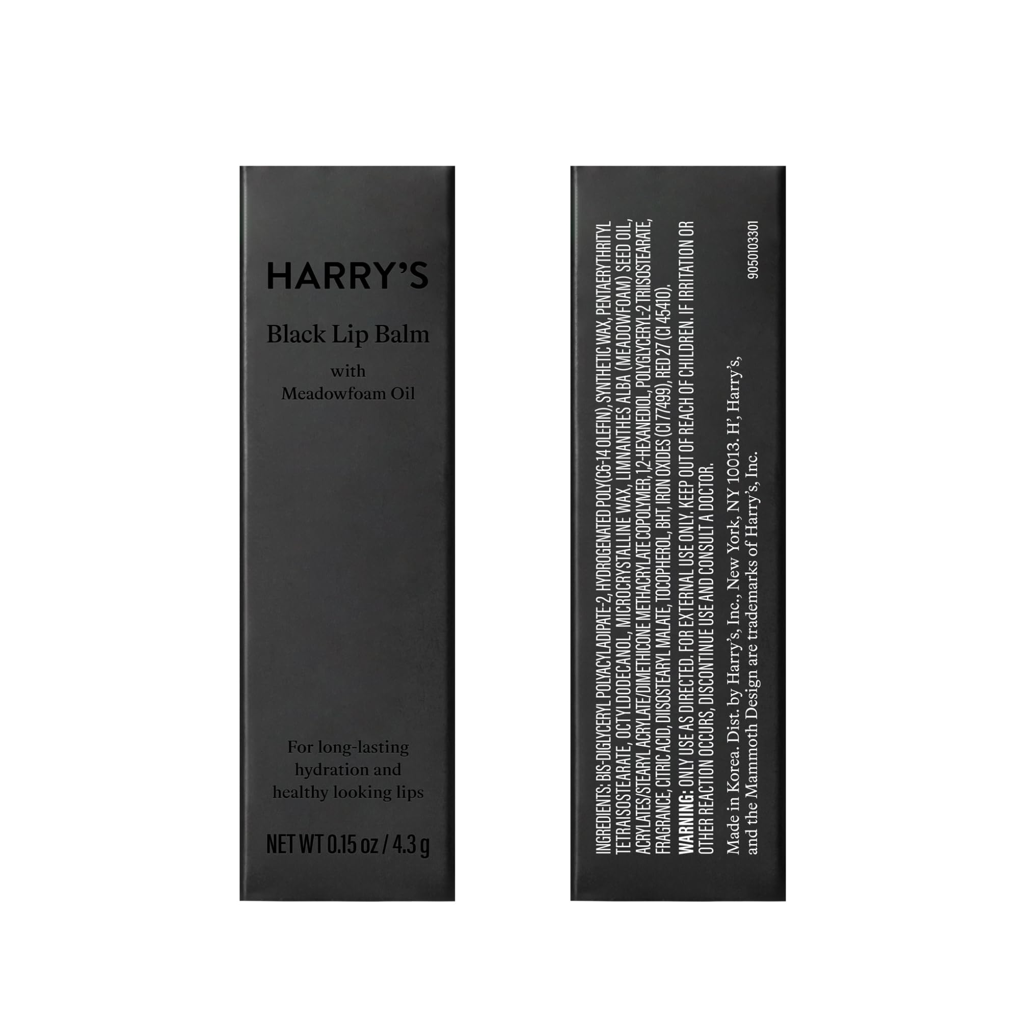 Foto 3 pulgar | Bálsamo Labial Harry's Black Hydrating Para Hombre Con Acabado Natural - Venta Internacional.