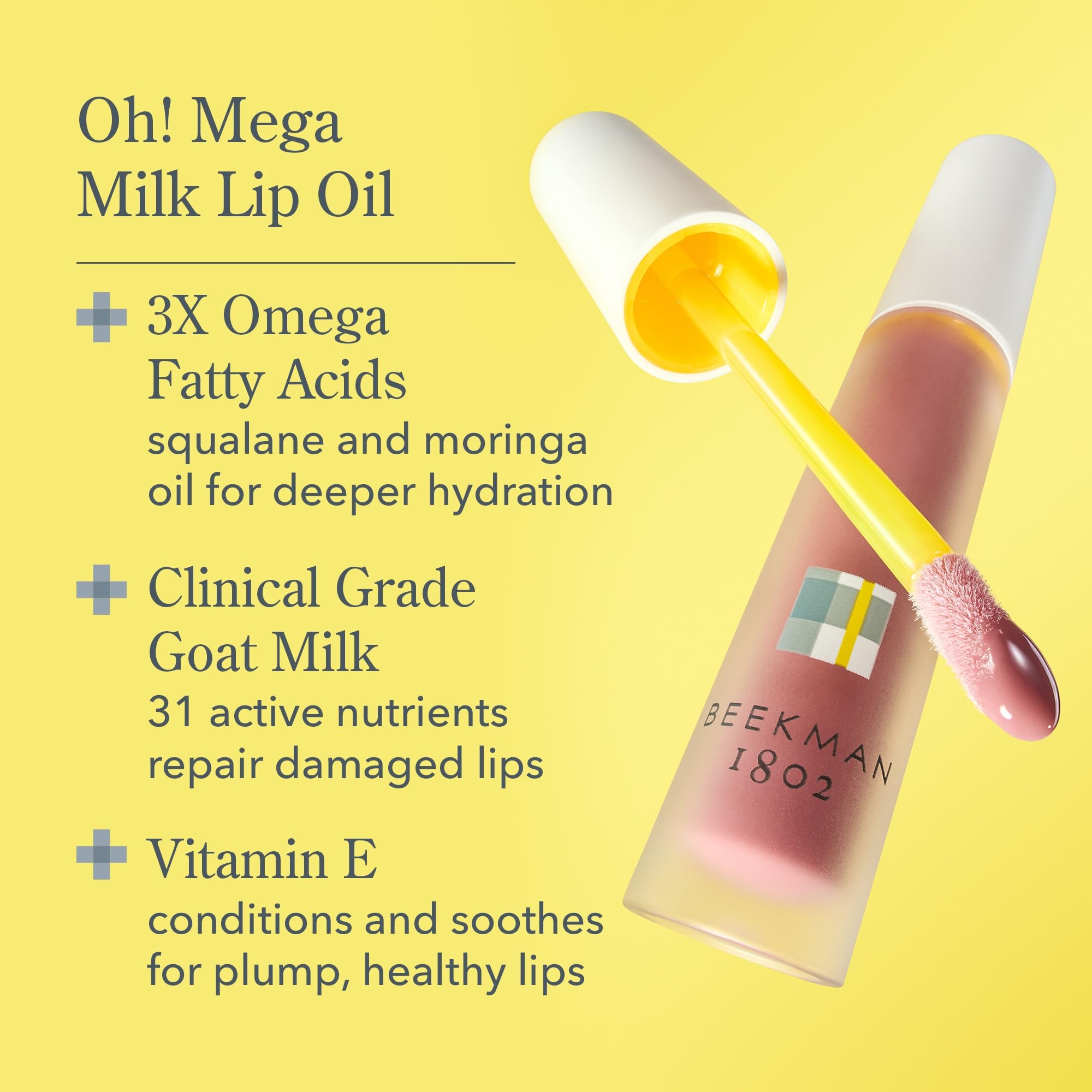 Foto 4 pulgar | Aceite Labial Beekman 1802 Oh Mega Milk Sin Fragancia  4 Ml - Venta Internacional.