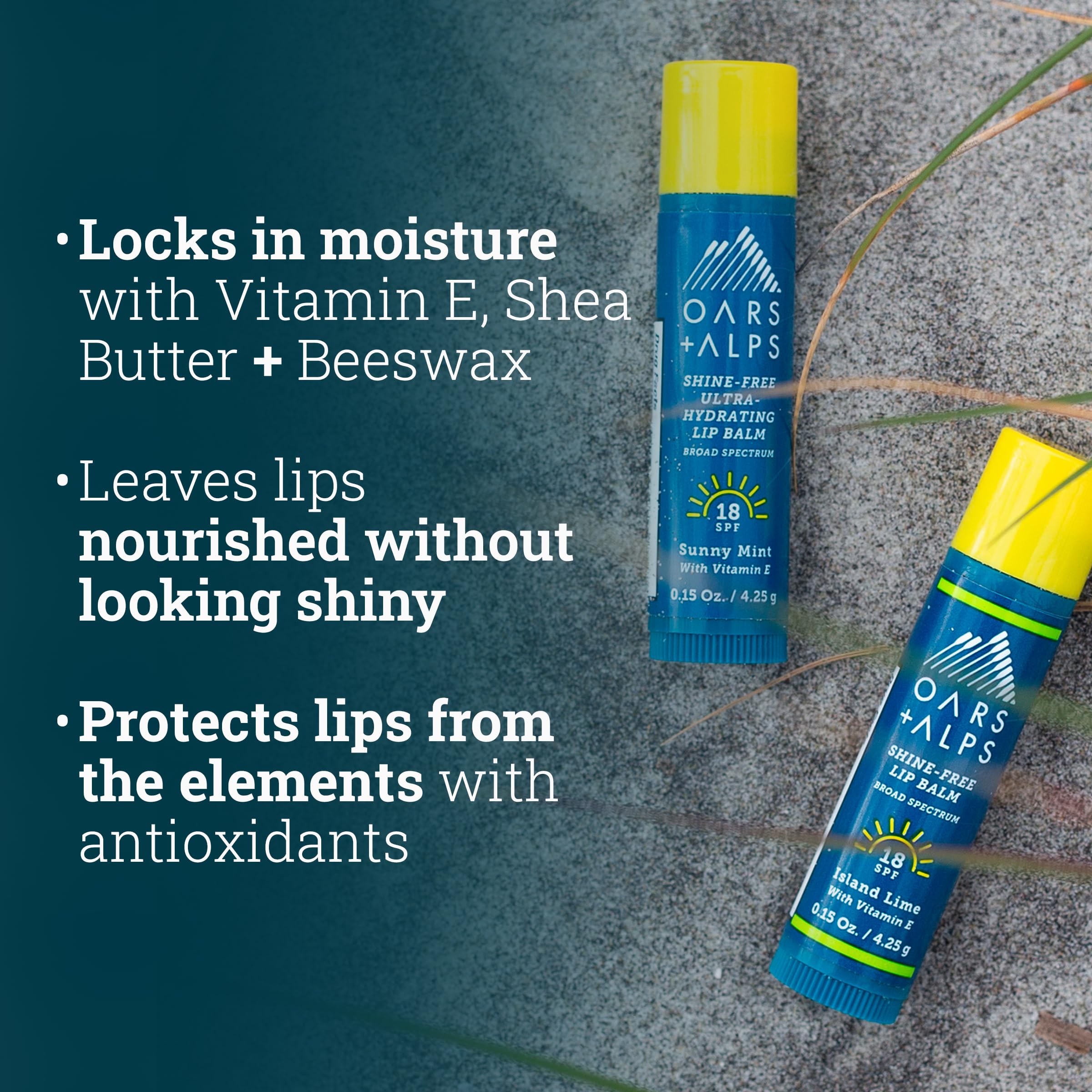 Foto 4 pulgar | Bálsamo Labial Y Protector Solar Spf 18 Oars + Alps Shine Free  Paquete De 3 - Venta Internacional.