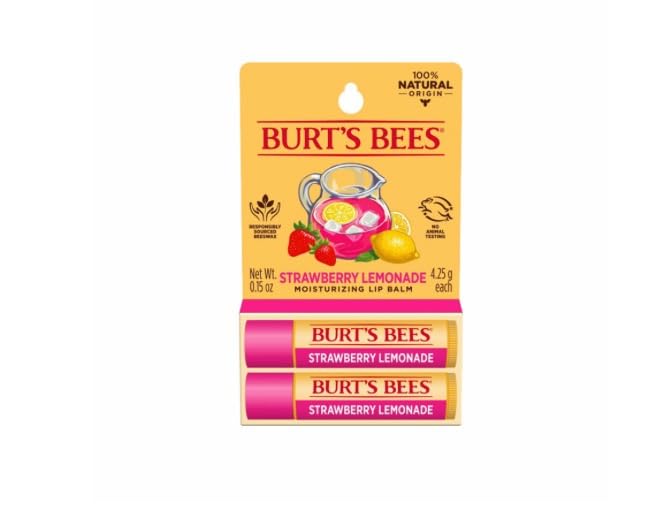 Foto 2 pulgar | Bálsamo Labial Burt's Bees Strawberry Lemonade  2 Tubos  4 25 G - Venta Internacional.