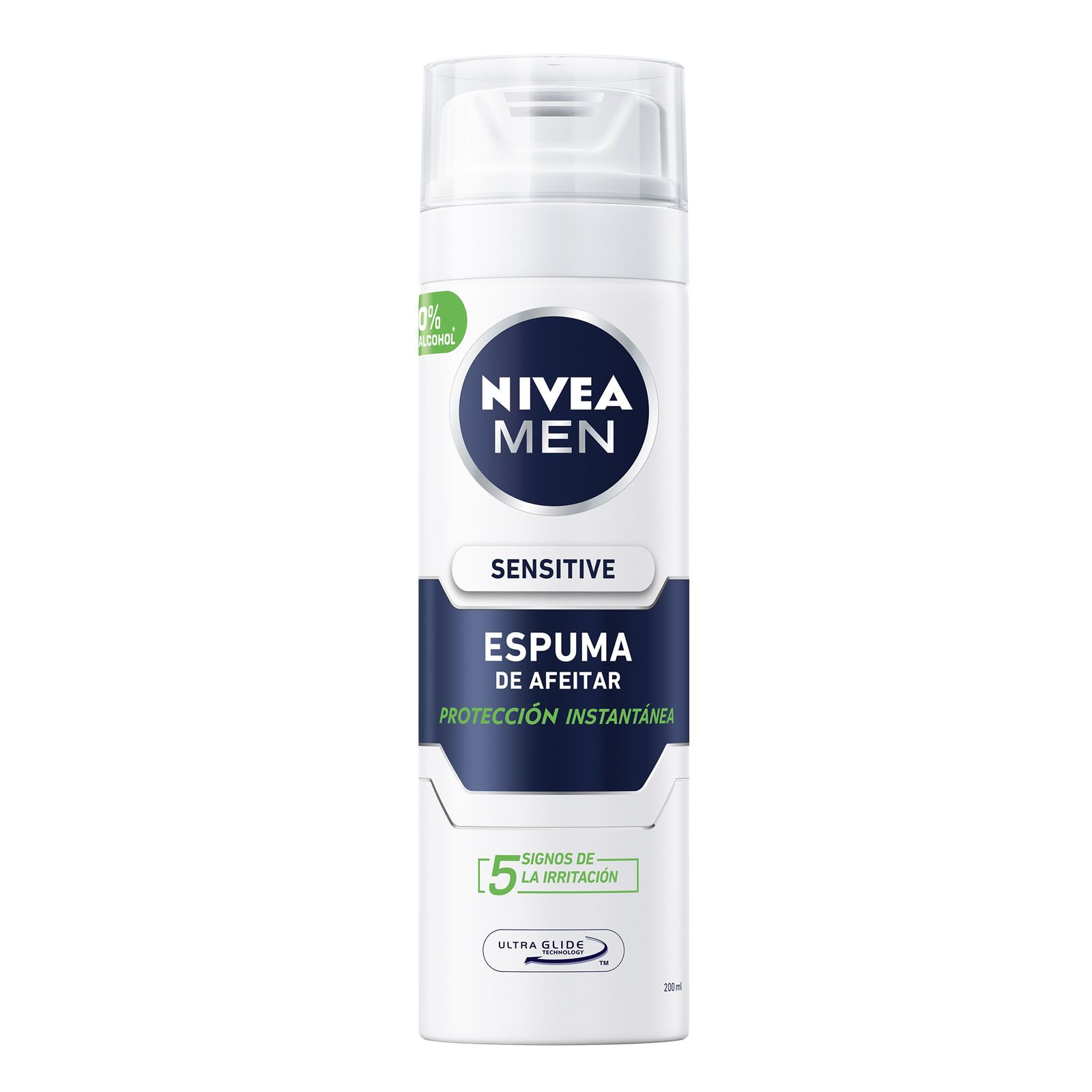 Foto 2 pulgar | Espuma para Afeitar Nivea For Men Sensitive de 200 ml