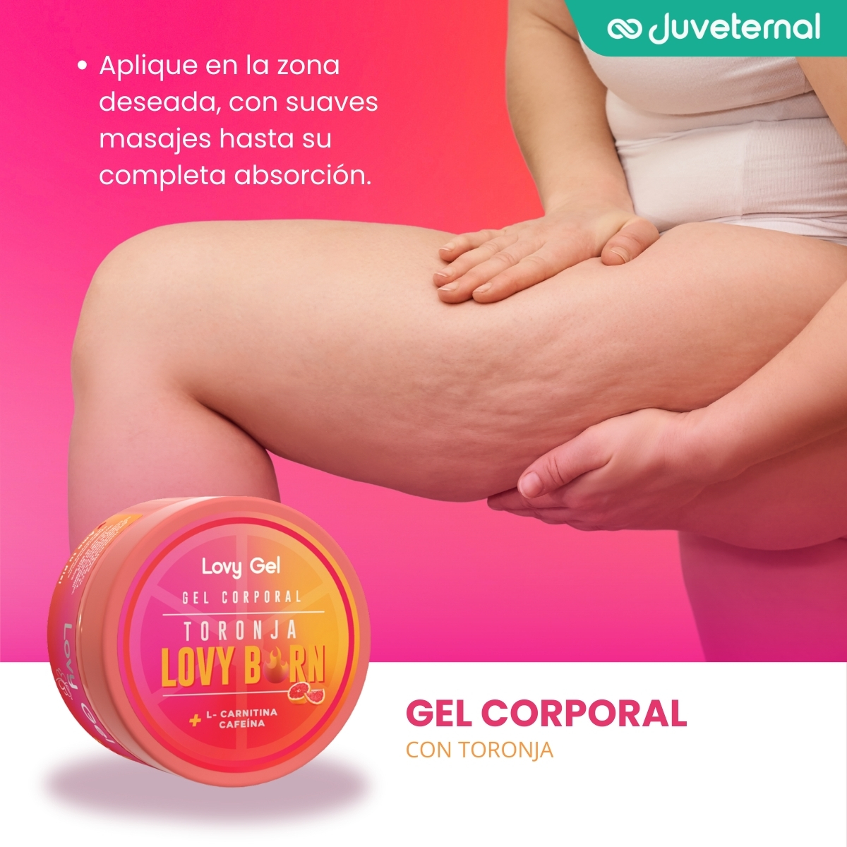 Foto 6 pulgar | LOVY CARE Gel Corporal de Toronja Sport con L-Carnitina + Mentol + Cafeína, 250 ml, Reafirmante y Tonificante