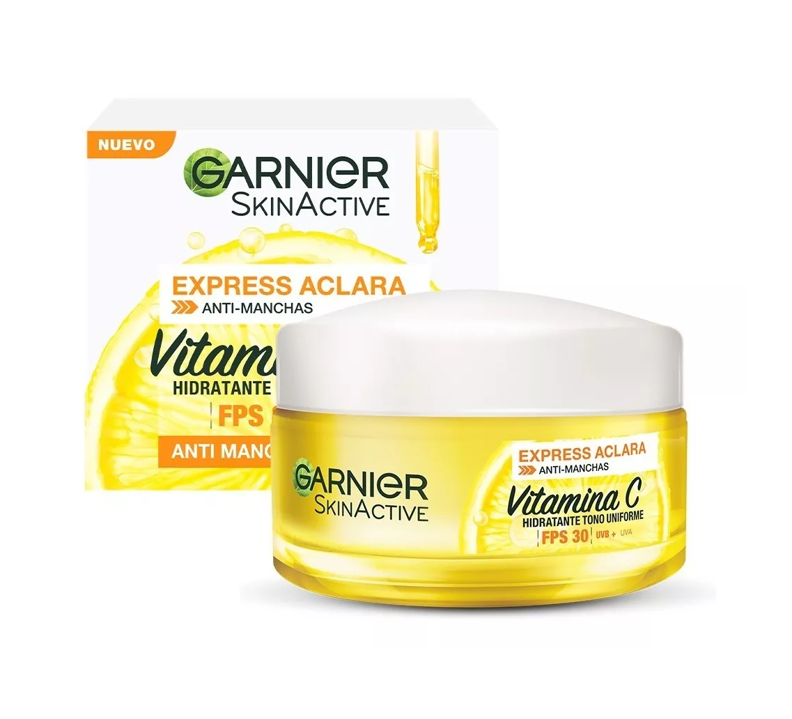 Crema Aclaradora Antimanchas Garnier Express con Vitamina C 50 ml