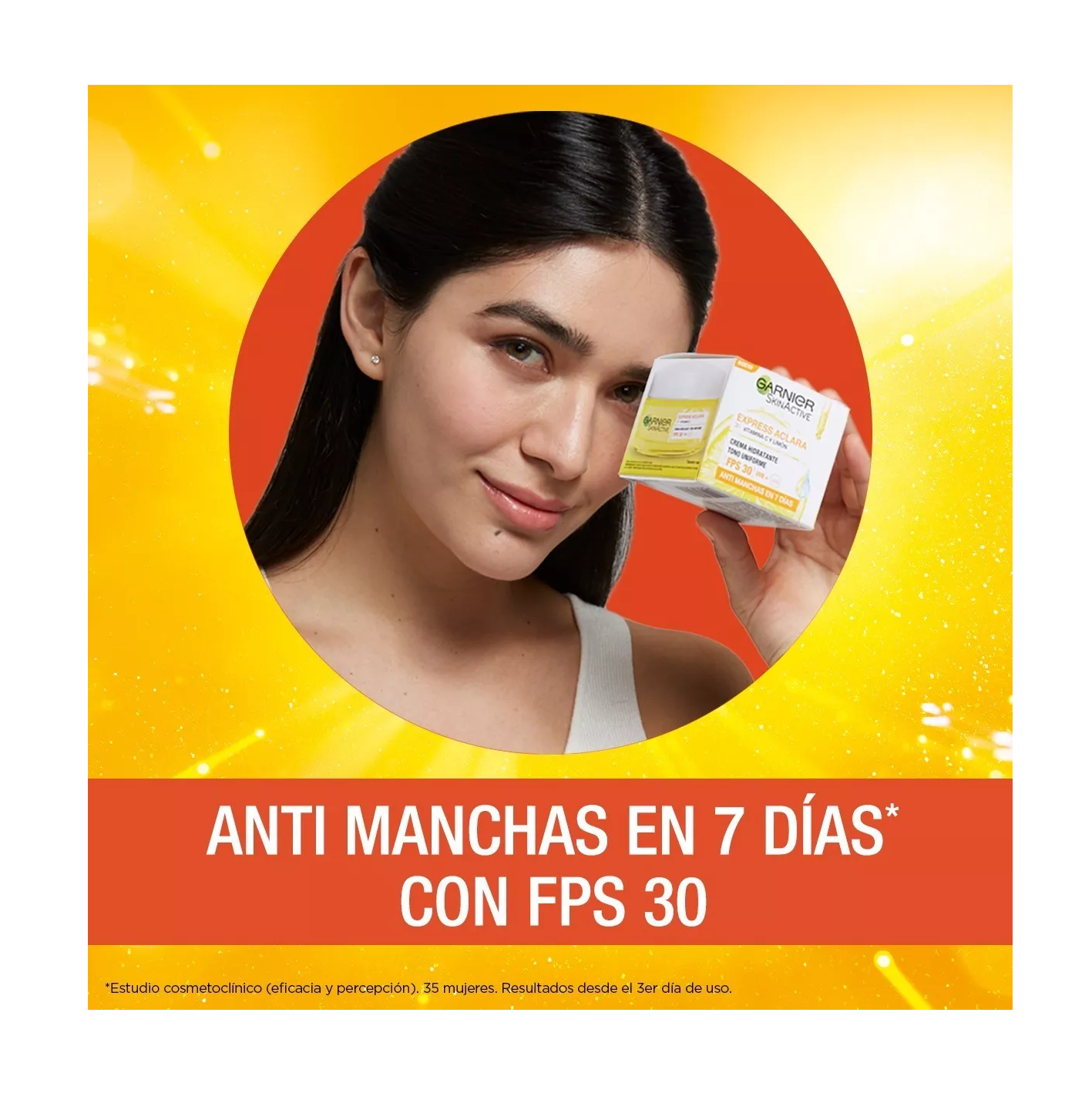 Foto 4 pulgar | Crema Aclaradora Antimanchas Garnier Express con Vitamina C 50 ml