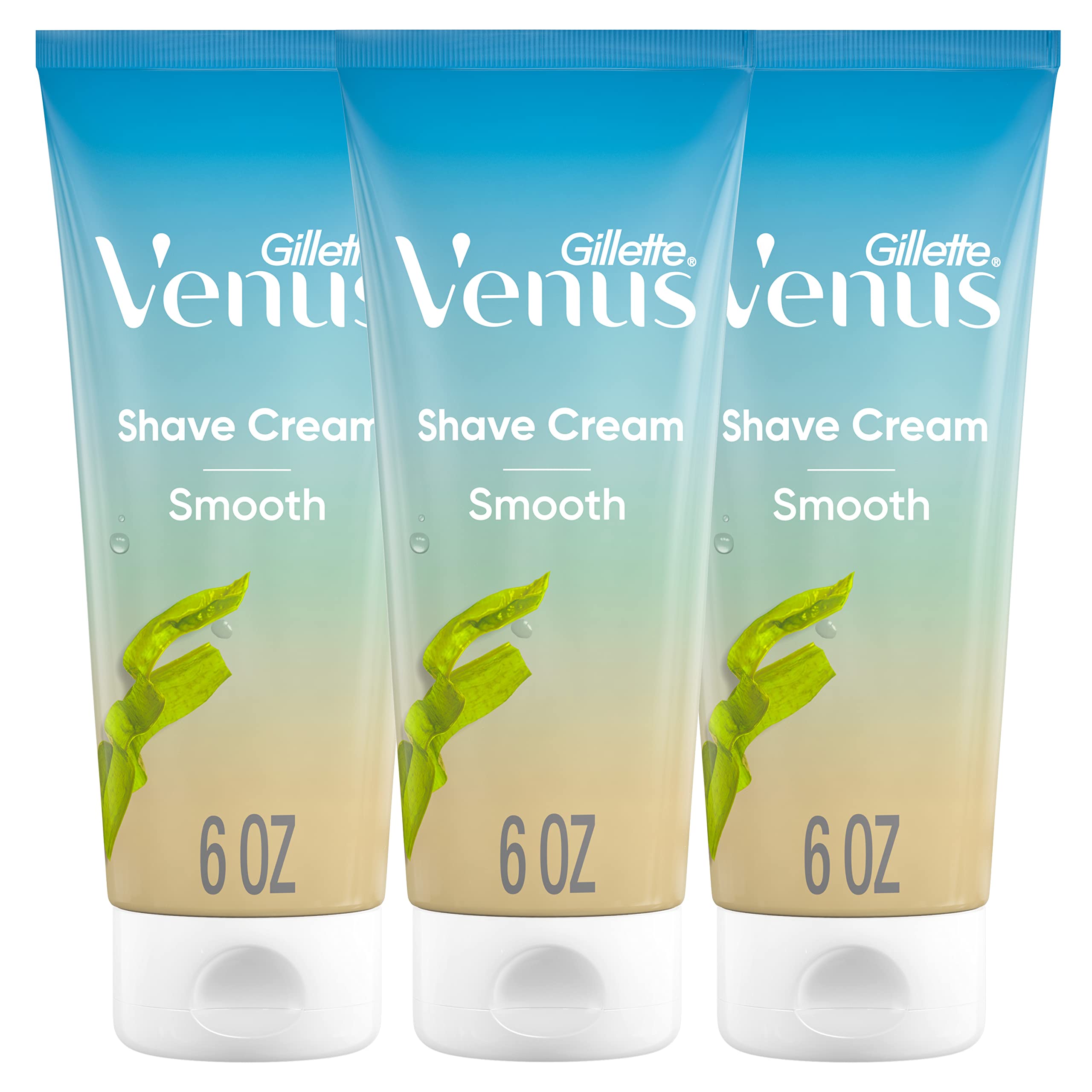 Foto 2 pulgar | Crema De Afeitar Gillette Venus Smooth + Olay Women 180 Ml X3 - Venta Internacional.