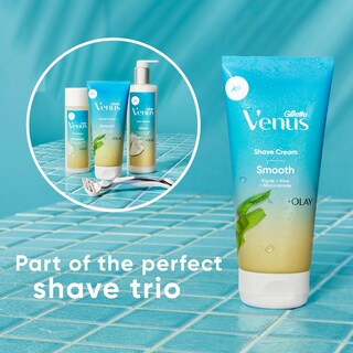Foto 7 | Crema De Afeitar Gillette Venus Smooth + Olay Women 180 Ml X3 - Venta Internacional.