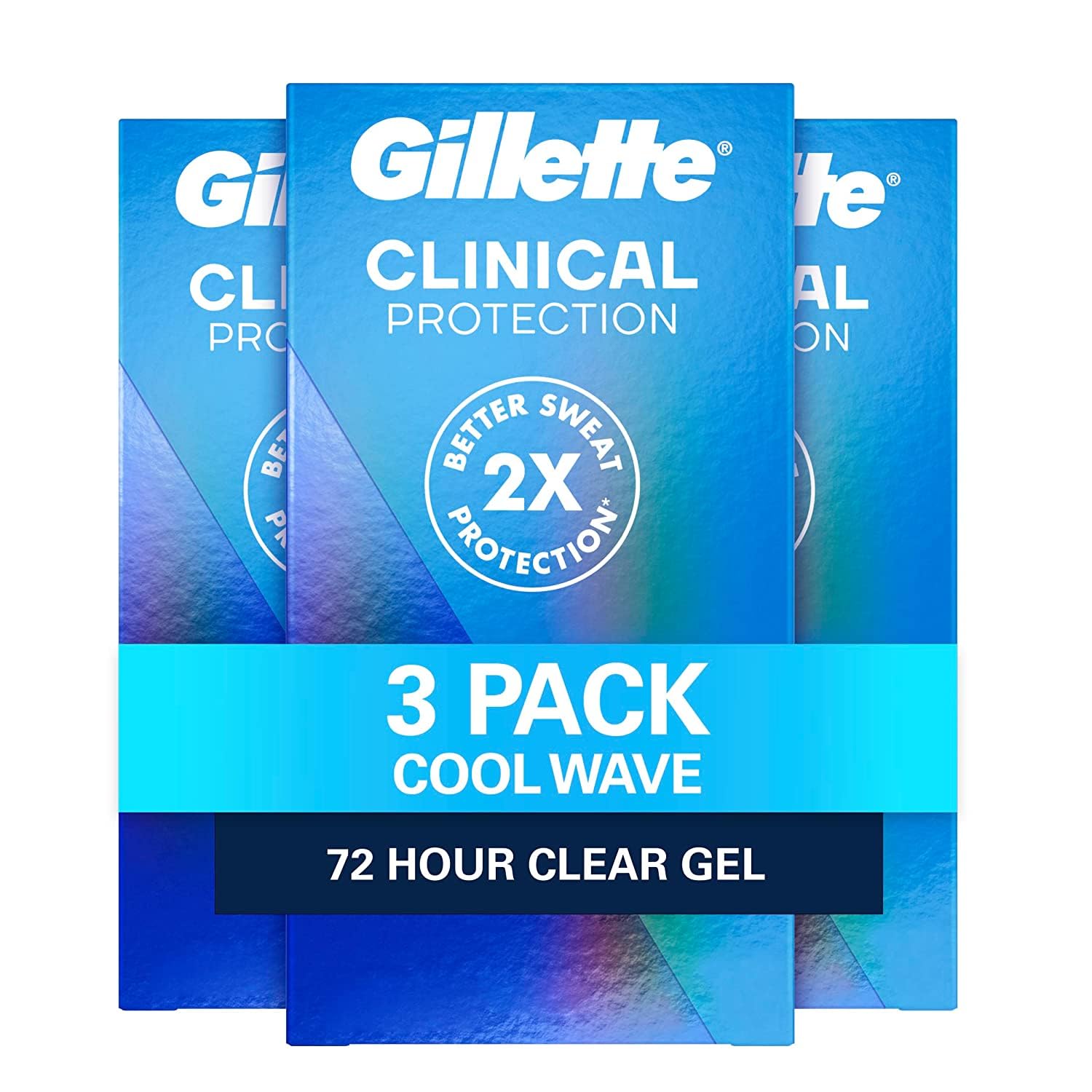 Foto 2 pulgar | Antitranspirante Y Desodorante Gillette Clinical Men 50 Ml X3 - Venta Internacional.