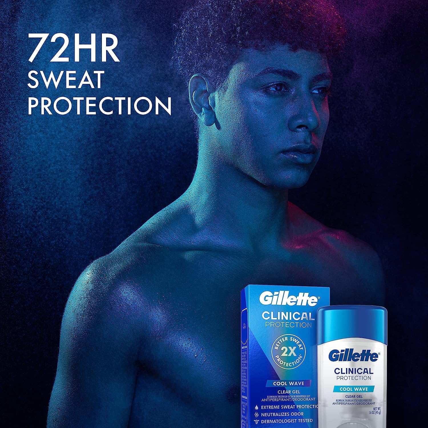 Foto 2 | Antitranspirante Y Desodorante Gillette Clinical Men 50 Ml X3 - Venta Internacional.