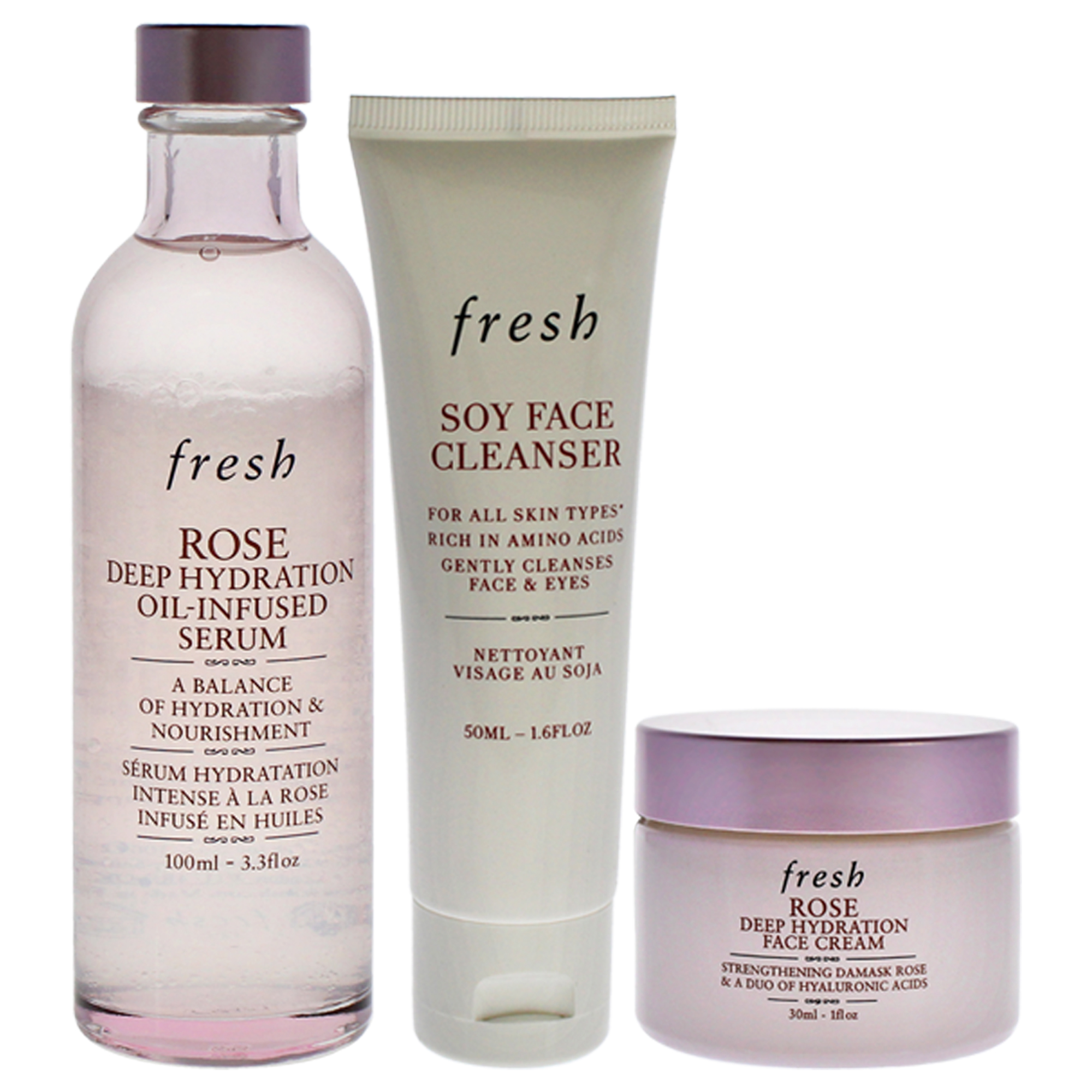 Kit de Cuidado de La Piel Fresh Three Step Hydration Heroes 3 Piezas - Venta Internacional