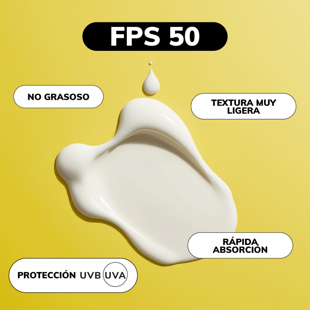 Foto 3 pulgar | Protector Solar Facial Fps 50 Skin Care Bloqueador Solar Facial Quotidien 50 Ml