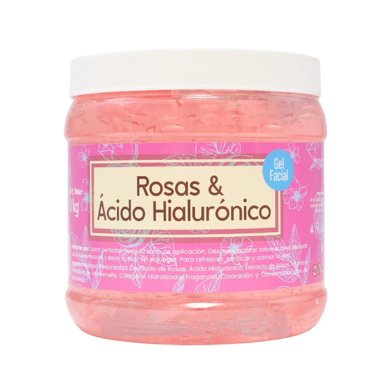 Foto 2 pulgar | Gel De Rosas Con Acido Hialurónico Regenera - Purifica
Productos Mart 1 Kilo