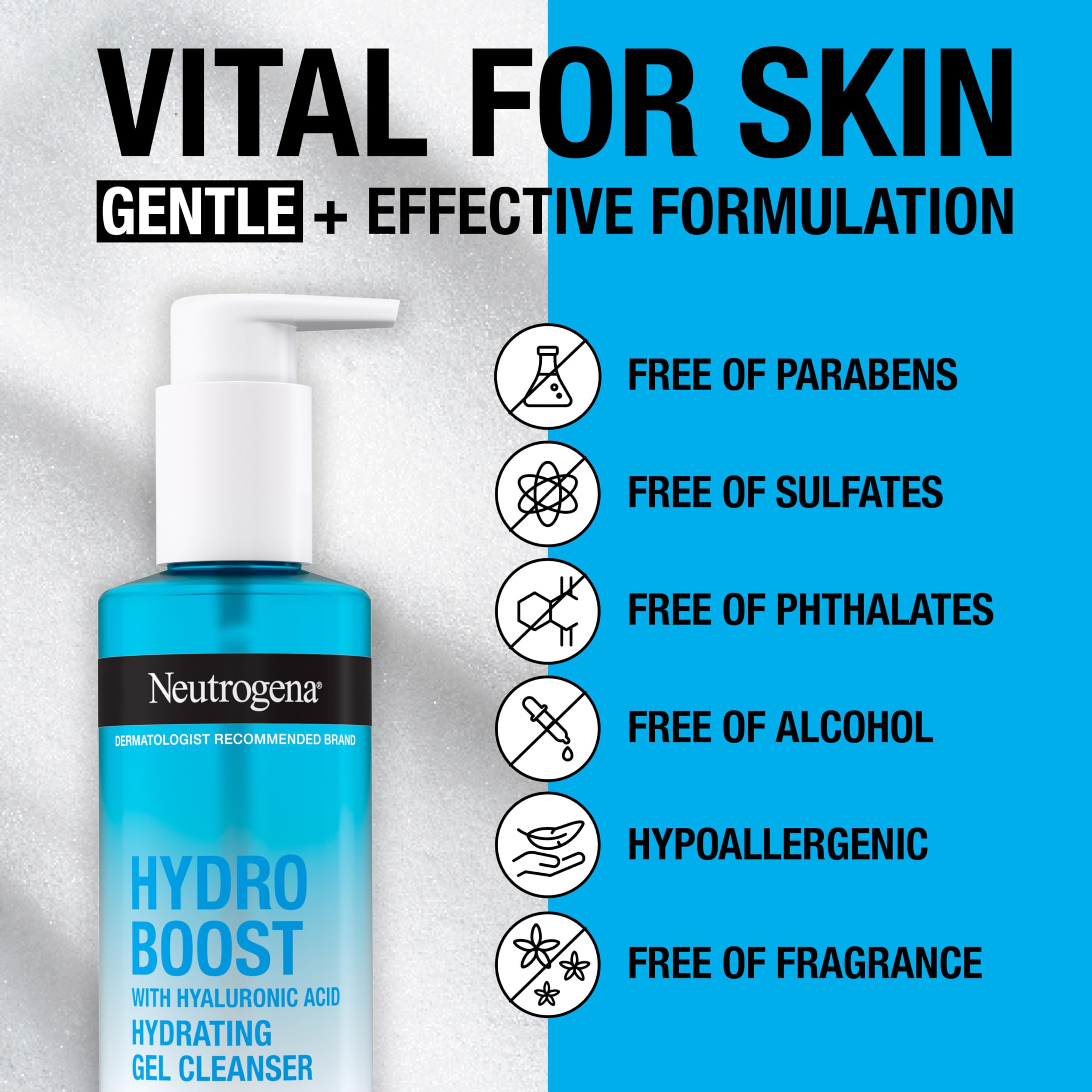Foto 8 pulgar | Limpiador Facial Neutrogena Hydro Boost Gel Con Ácido Hialurónico - Venta Internacional.