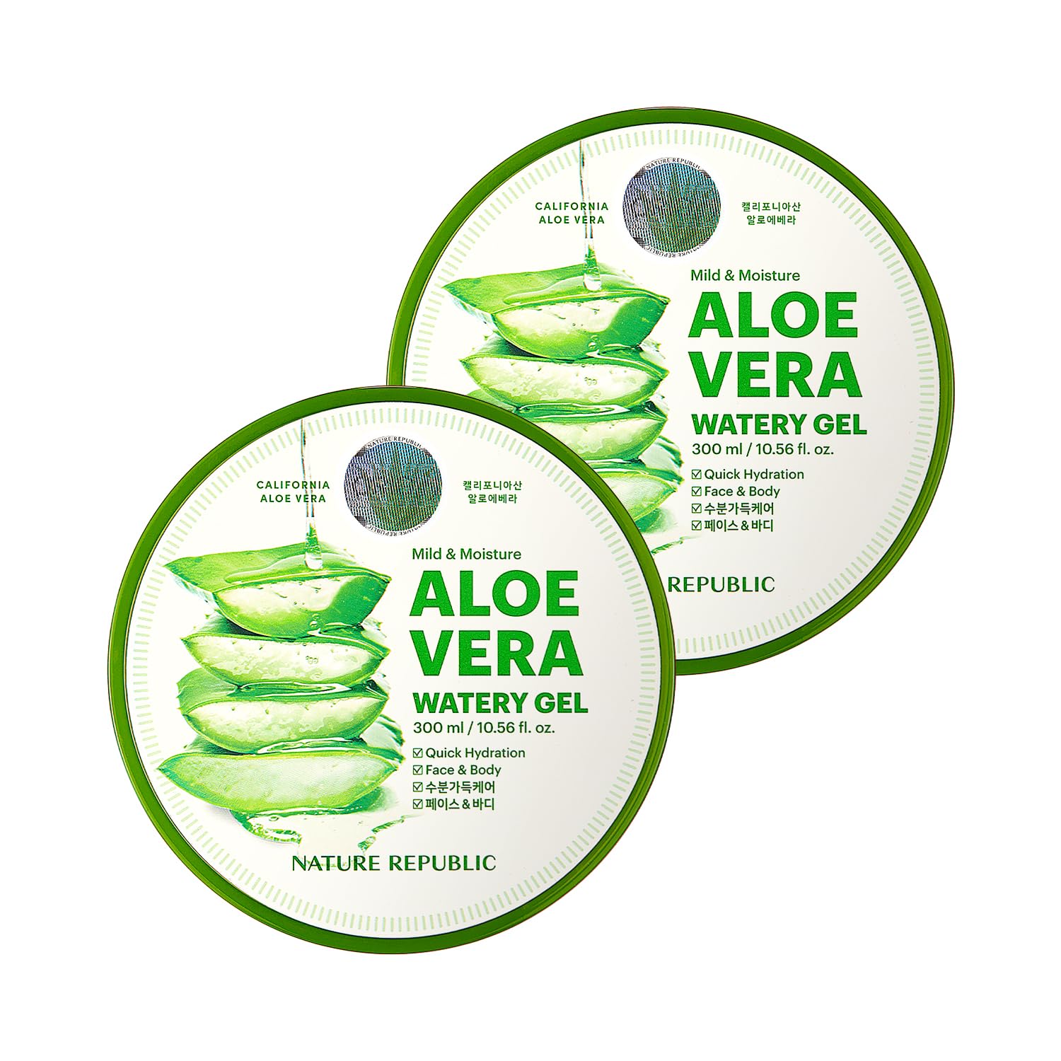 Foto 1 | Gel Nature Republic, Suave E Hidratante Con Aloe Vera Acuoso (2 X 250 Ml) - Venta Internacional.