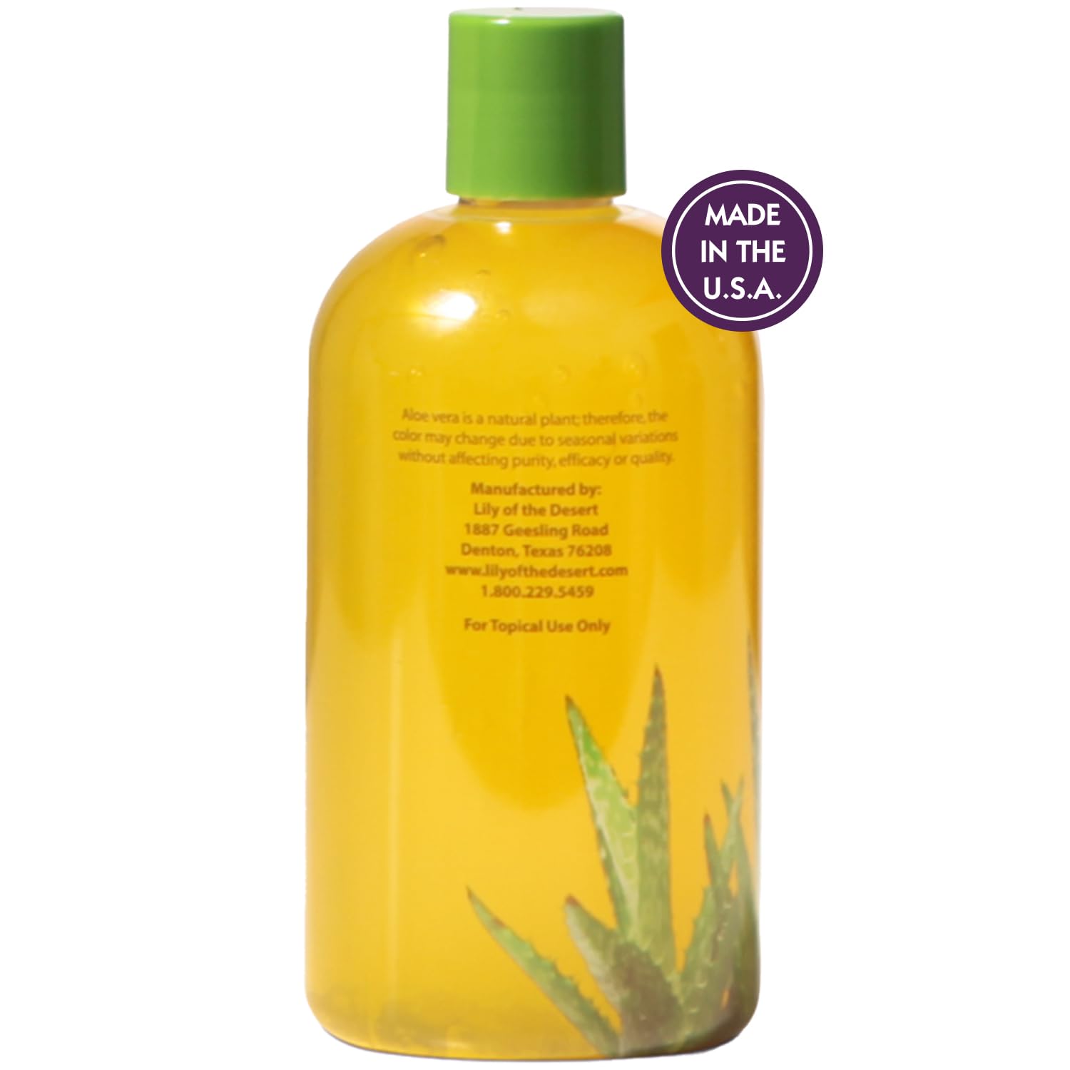 Foto 2 | Crema Hidratante Lily Of The Desert Gelly, 99% Aloe Orgánico, 360 Ml - Venta Internacional.