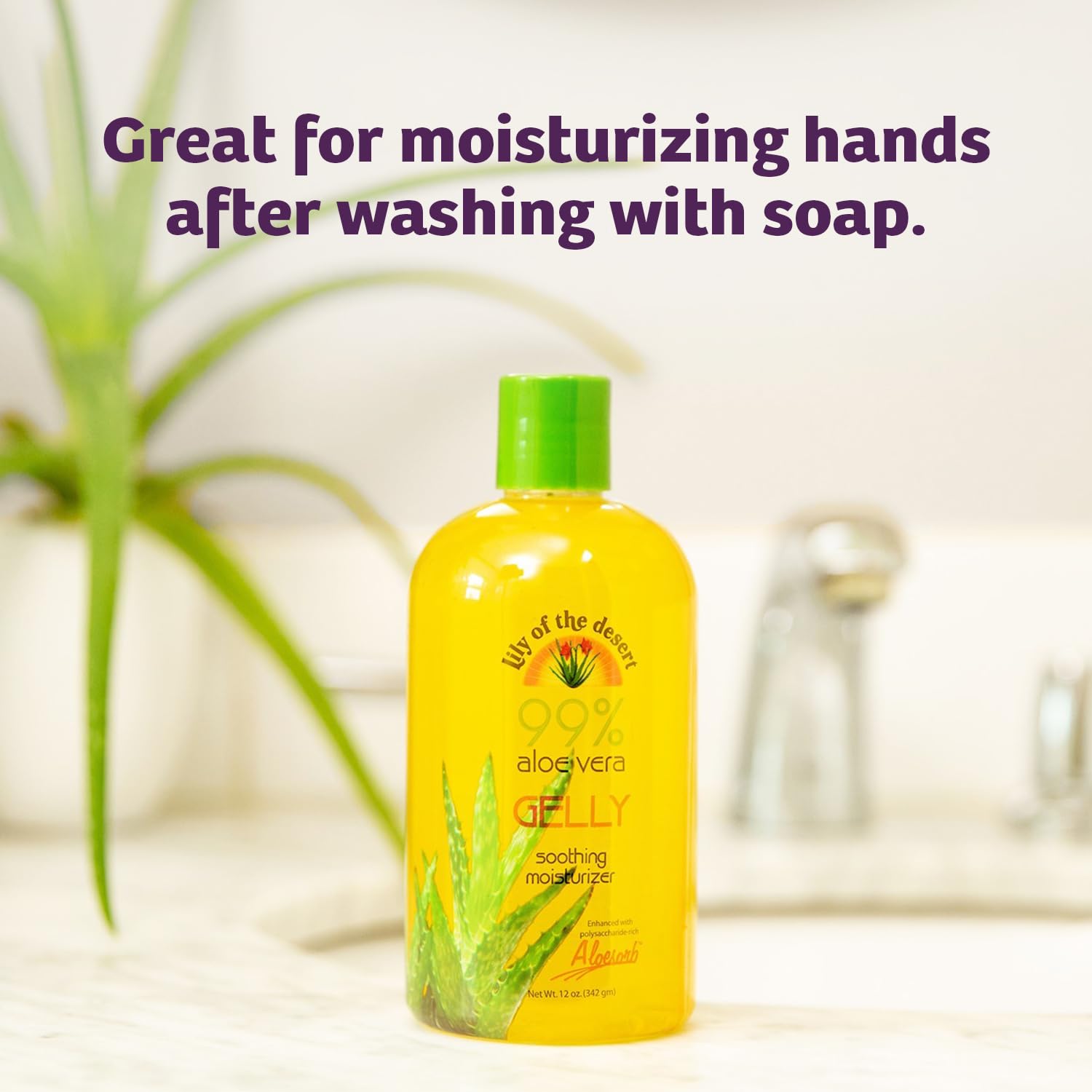 Foto 4 | Crema Hidratante Lily Of The Desert Gelly, 99% Aloe Orgánico, 360 Ml - Venta Internacional.