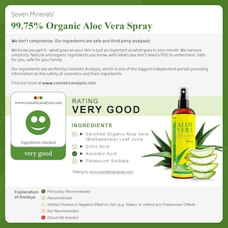Foto 3 | Spray De Aloe Vera Con Siete Minerales Orgánicos Para Cuerpo Y Cabello, 355 Ml - Venta Internacional.