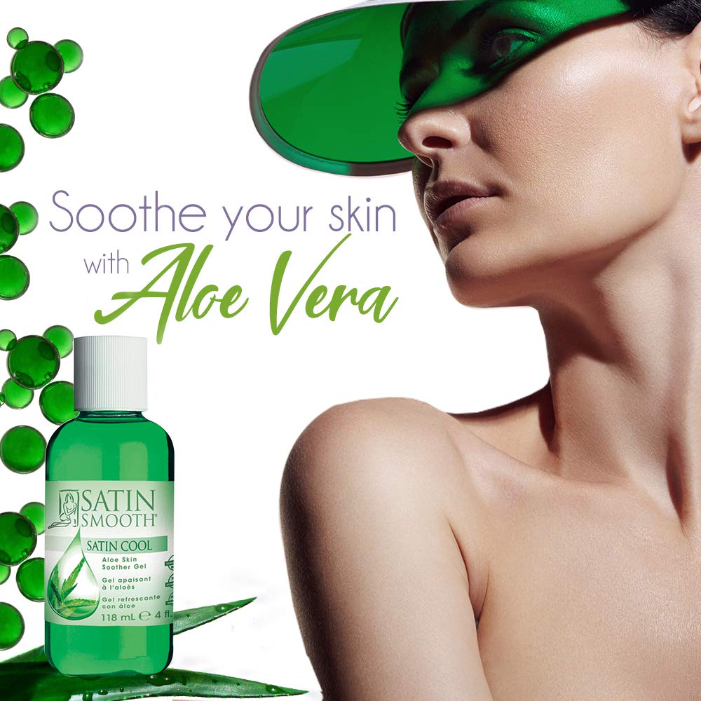 Foto 3 pulgar | Gel Calmante Para La Piel Satin Smooth Satin Cool Aloe Vera, 120 Ml, Paquete De 2 - Venta Internacional.