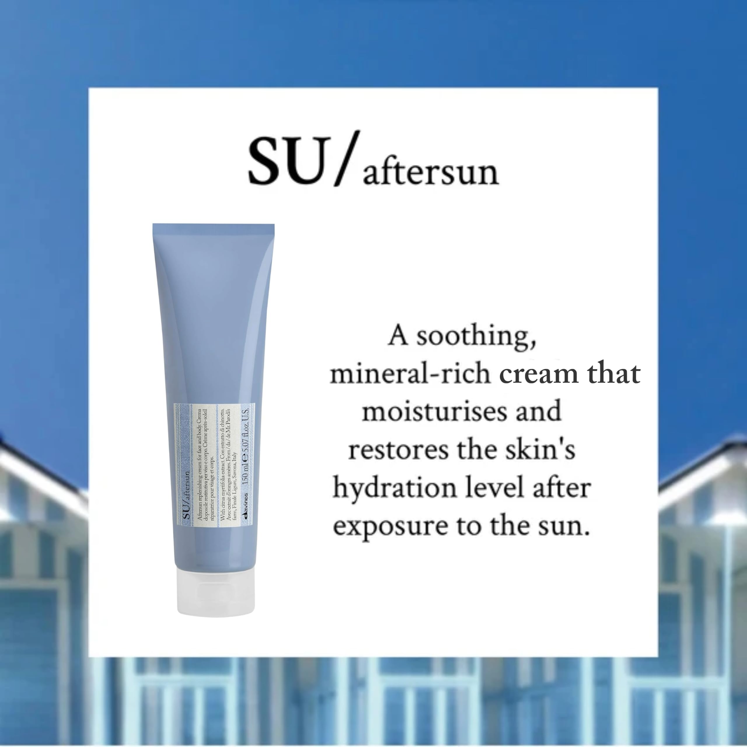 Foto 3 pulgar | Gel Hidratante Aftersun Davines Su Para El Cuidado De La Piel, 150 Ml - Venta Internacional.