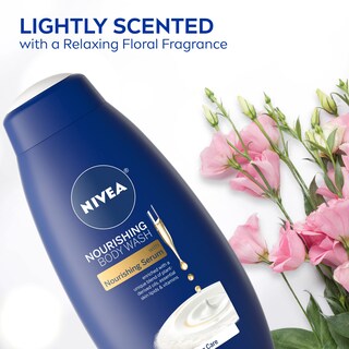 Foto 6 | Gel De Baño Nivea Nourishing Care Con Sérum, 600 Ml (paquete De 3) - Venta Internacional.