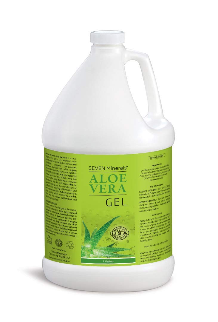 Foto 1 | Gel de Aloe Vera Seven Minerals Orgánico Puro 3,78 L - Venta Internacional