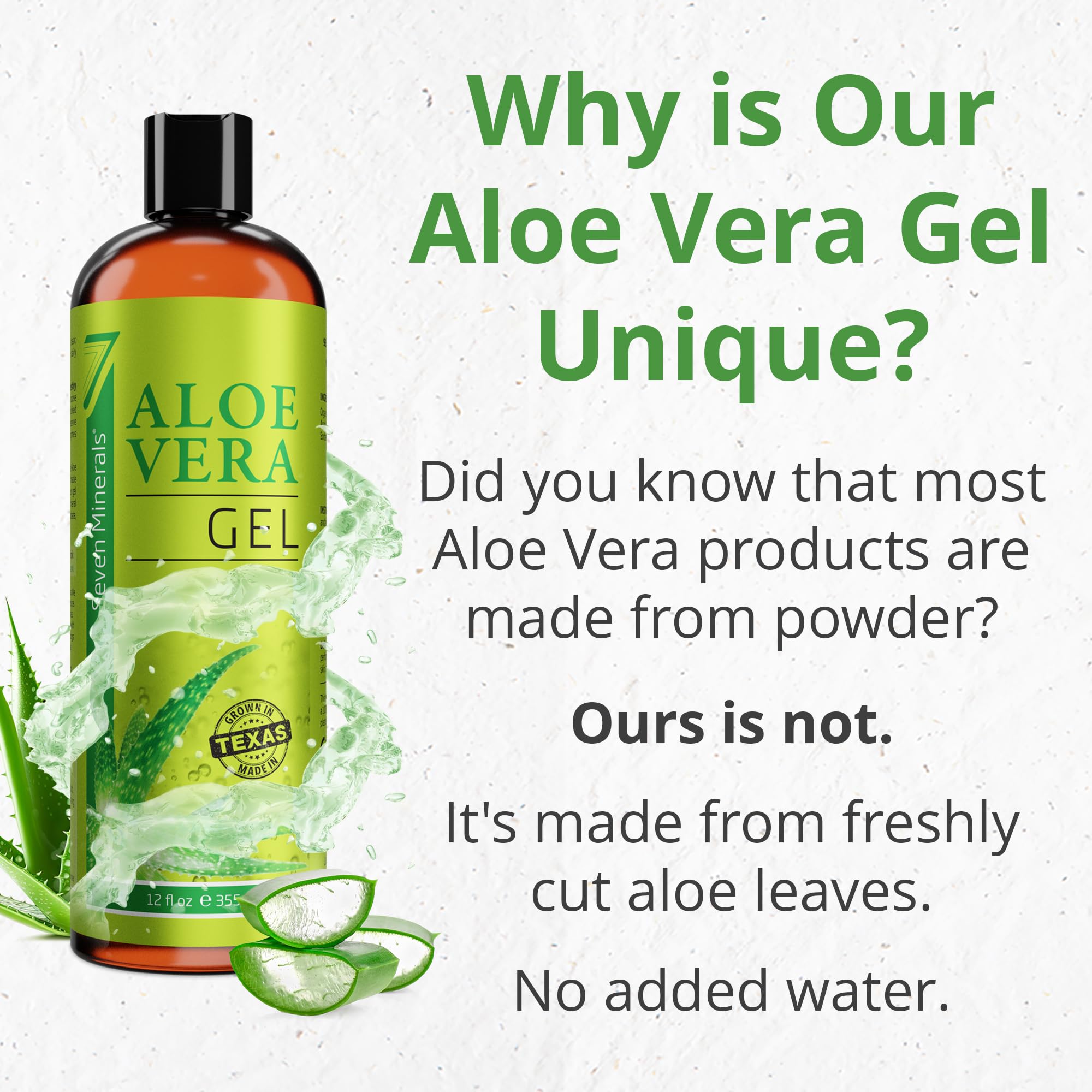 Foto 5 pulgar | Gel de Aloe Vera Seven Minerals 355 ml Orgánico - Venta Internacional