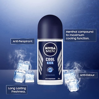 Foto 5 | Desodorante Nivea Para Hombre Cool Kick Antitranspirante 50 Ml (x3) - Venta Internacional.