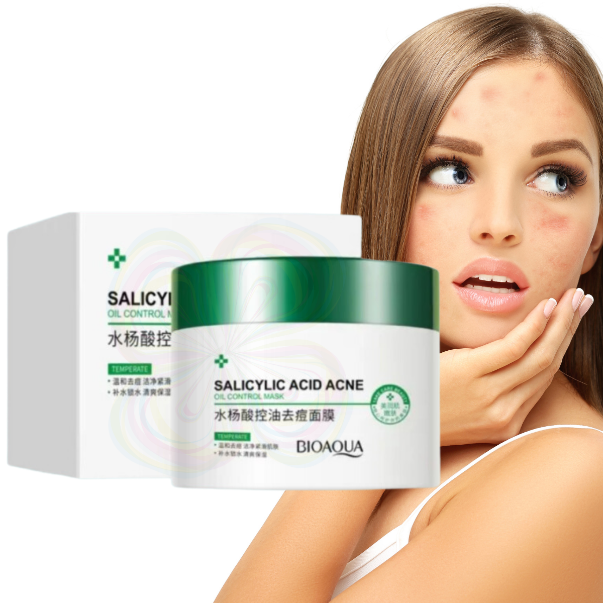 Gel Cuidado Facial Acido Salicilico Mascarilla Anti Acne