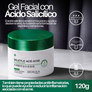 Foto 5 | Gel Cuidado Facial Acido Salicilico Mascarilla Anti Acne