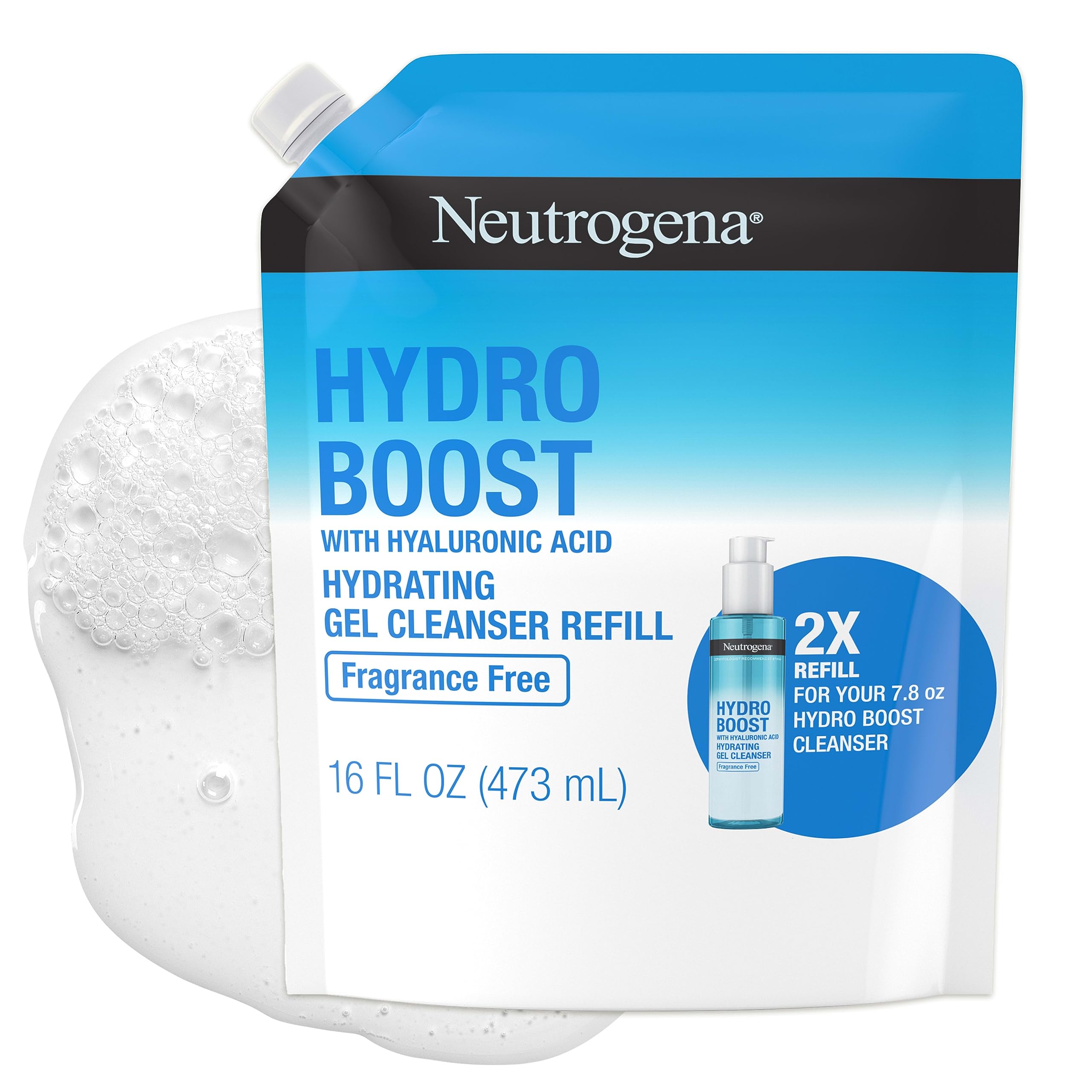 Limpiador Facial Neutrogena Hydro Boost Con Ácido Hialurónico 473 Ml - Venta Internacional.