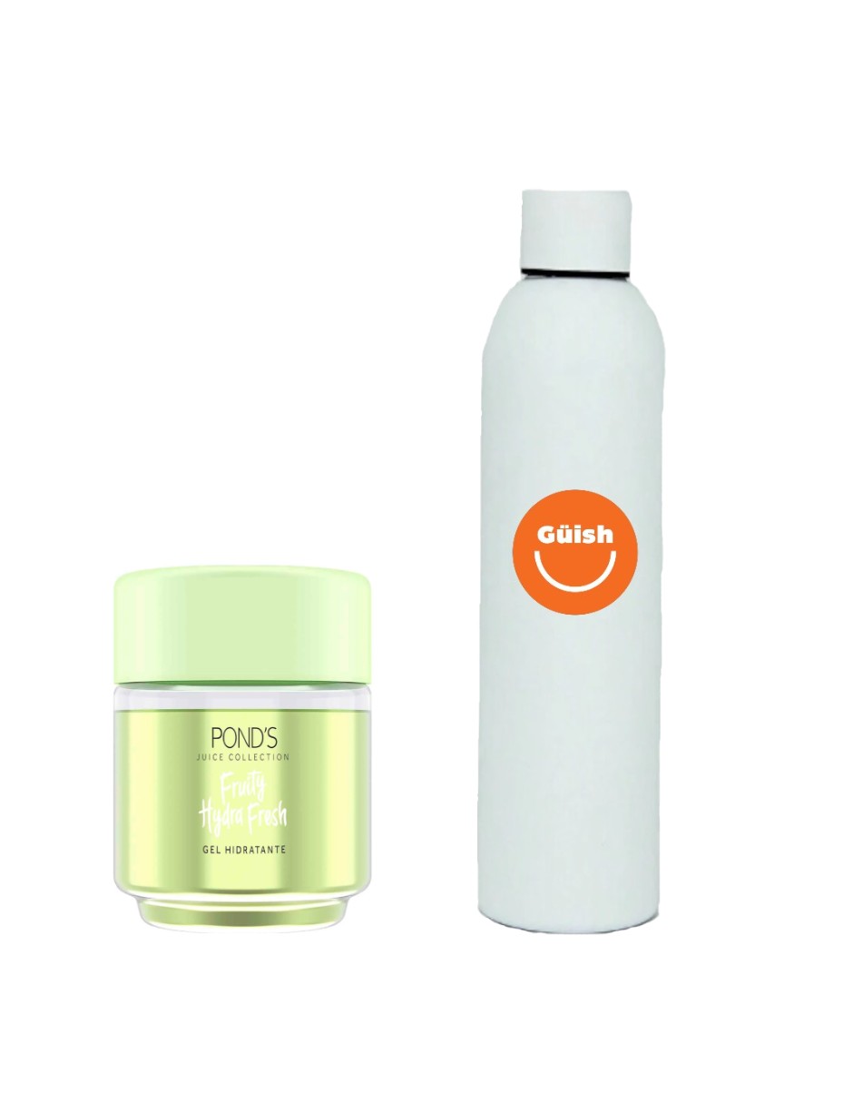 Pond's Gel Hidratante Facial Fruity Hydra Fresh Aloe + Termo De Agua De Regalo Güish