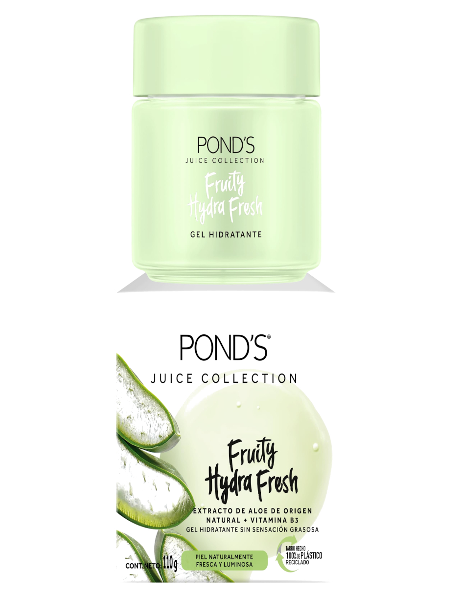 Foto 4 pulgar | Pond's Gel Hidratante Facial Fruity Hydra Fresh Aloe + Termo De Agua De Regalo Güish