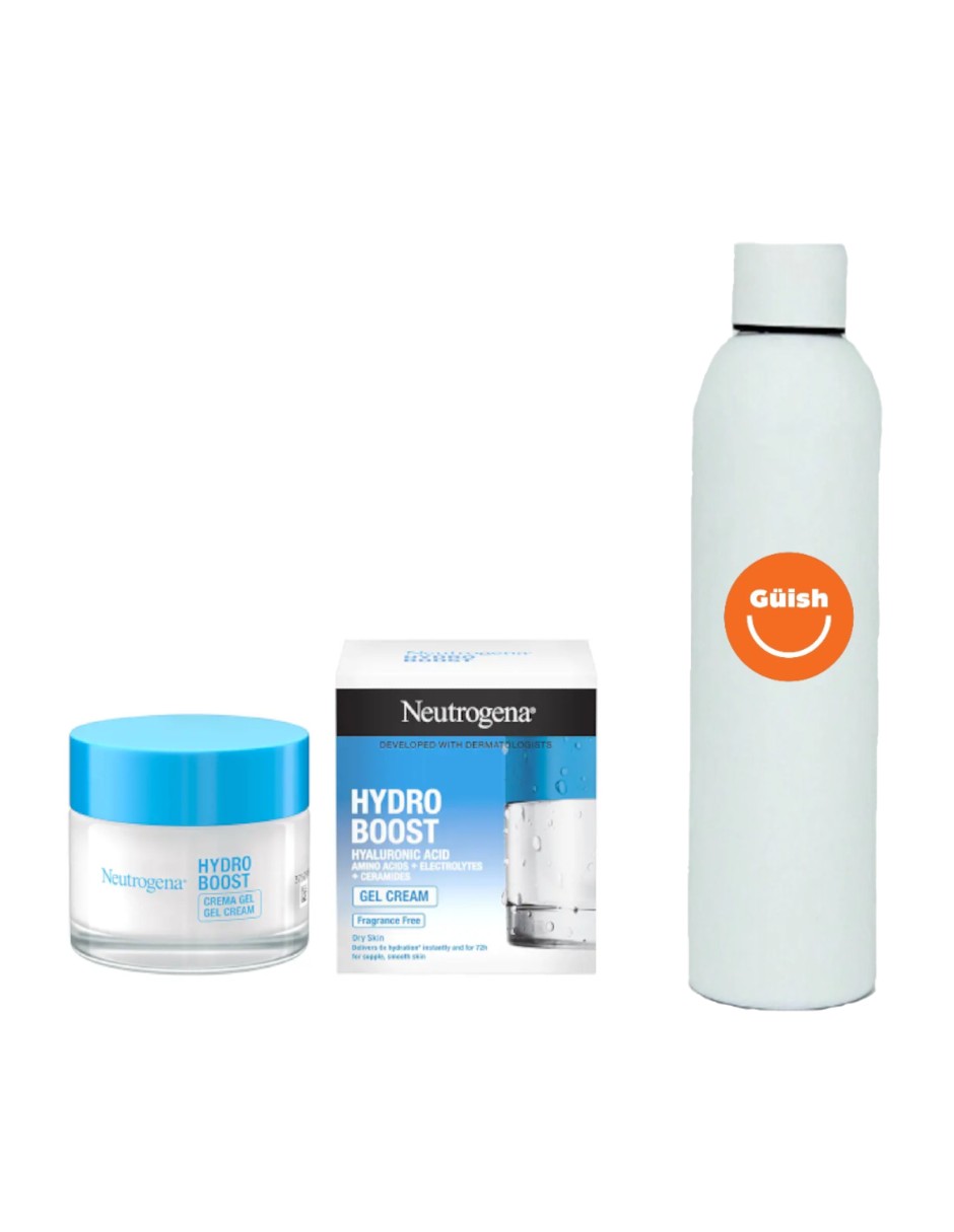 Gel Crema Hidratante Facial Neutrogena Hydro Boost + Termo De Agua De Regalo Güish