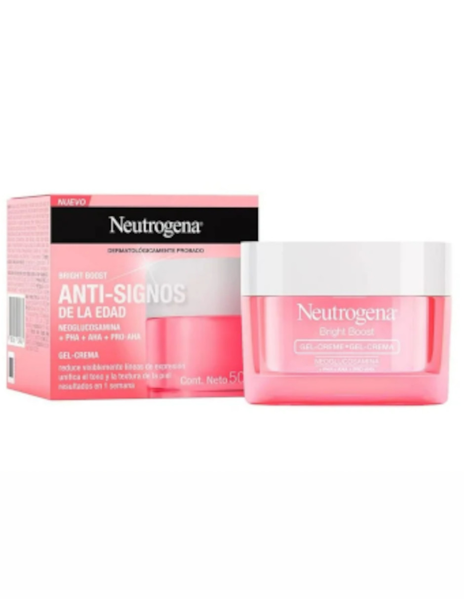 Foto 3 pulgar | Gel Crema Facial Neutrogena Bright Boost + Termo De Agua De Regalo Güish