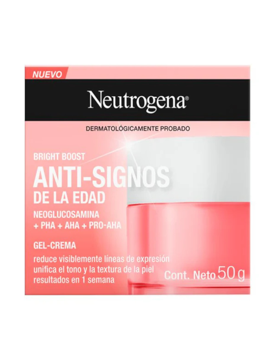 Foto 5 pulgar | Gel Crema Facial Neutrogena Bright Boost + Termo De Agua De Regalo Güish