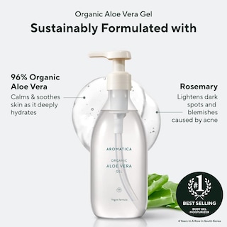 Foto 3 | Gel De Aloe Vera Aromatica Orgánico/calmante 300 Ml - Venta Internacional.
