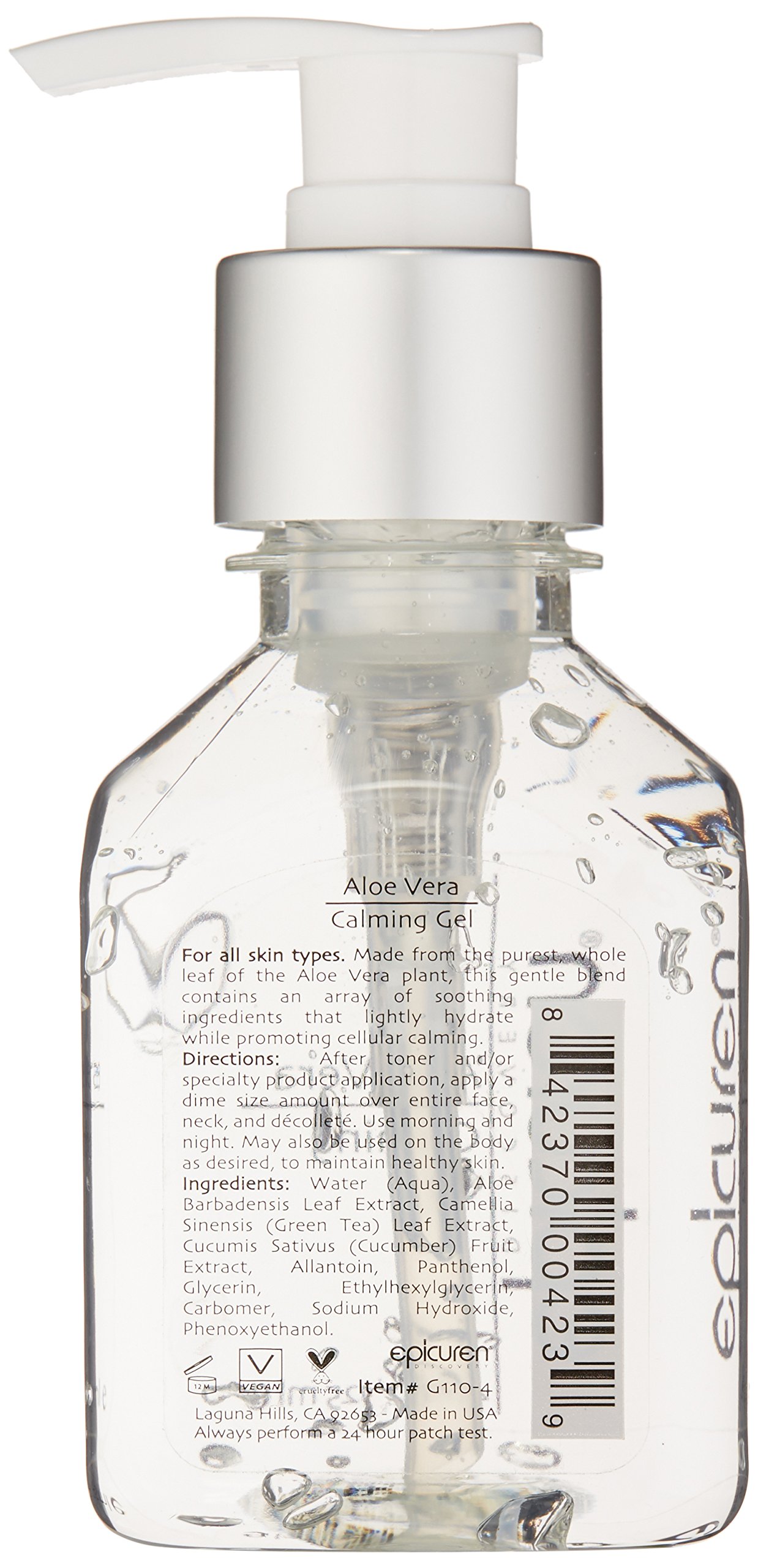 Foto 3 pulgar | Gel Epicuren Discovery Aloe Vera Calmante 125 Ml - Venta Internacional